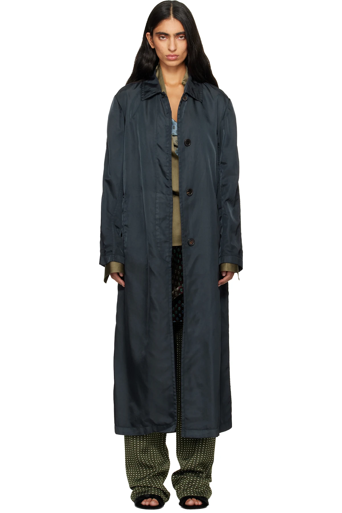 Green Overdyed Coat