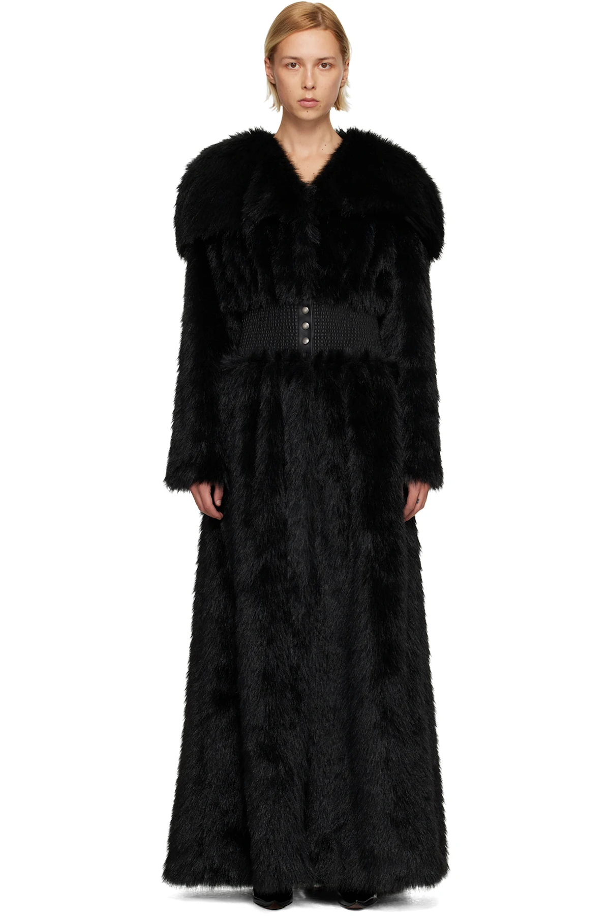 SSENSE Exclusive Black Lily Faux-Fur Coat