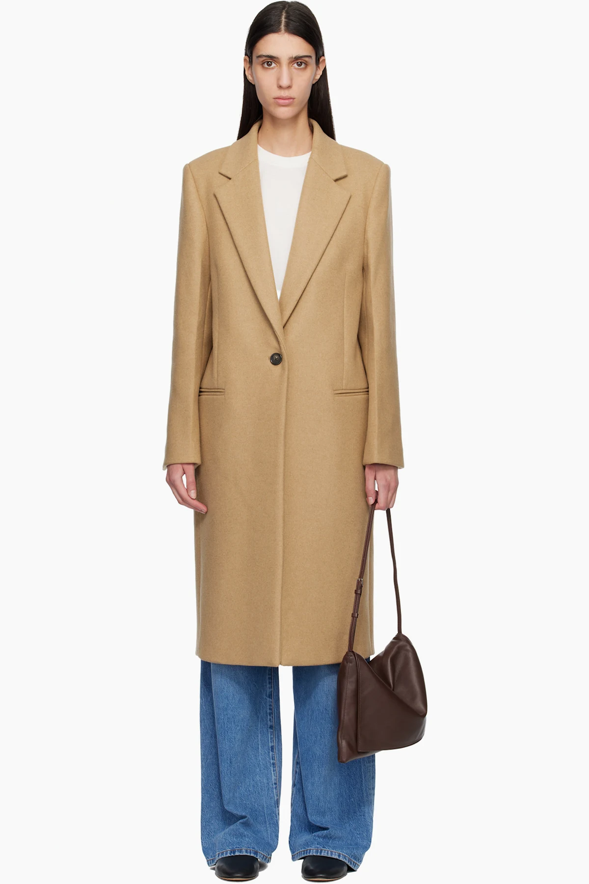 Beige Classic Winter Coat