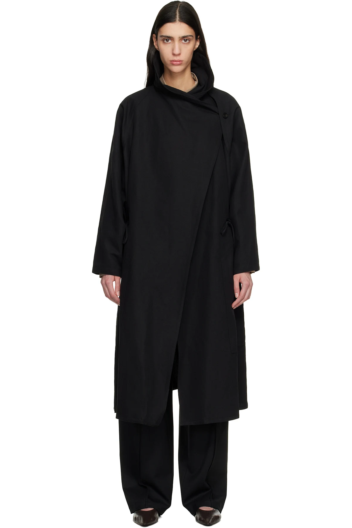 Black Sculptured Coat