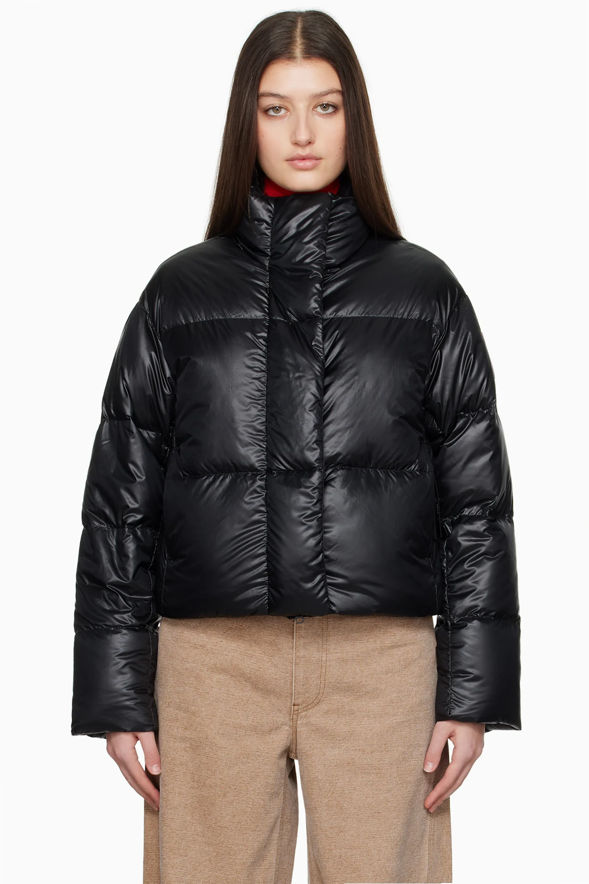 Black Cypress Cropped Down Jacket