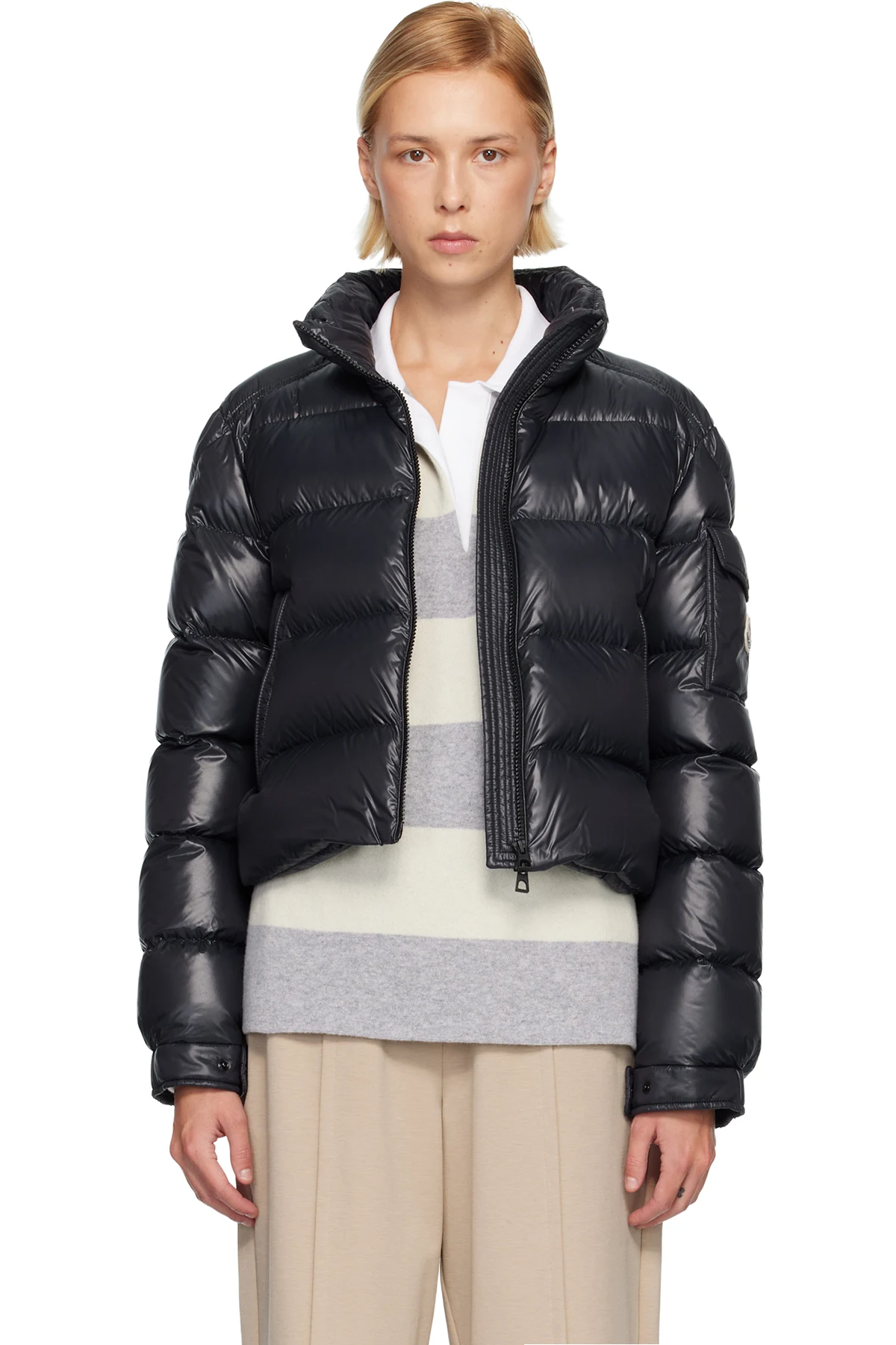 Black Petra Short Down Jacket