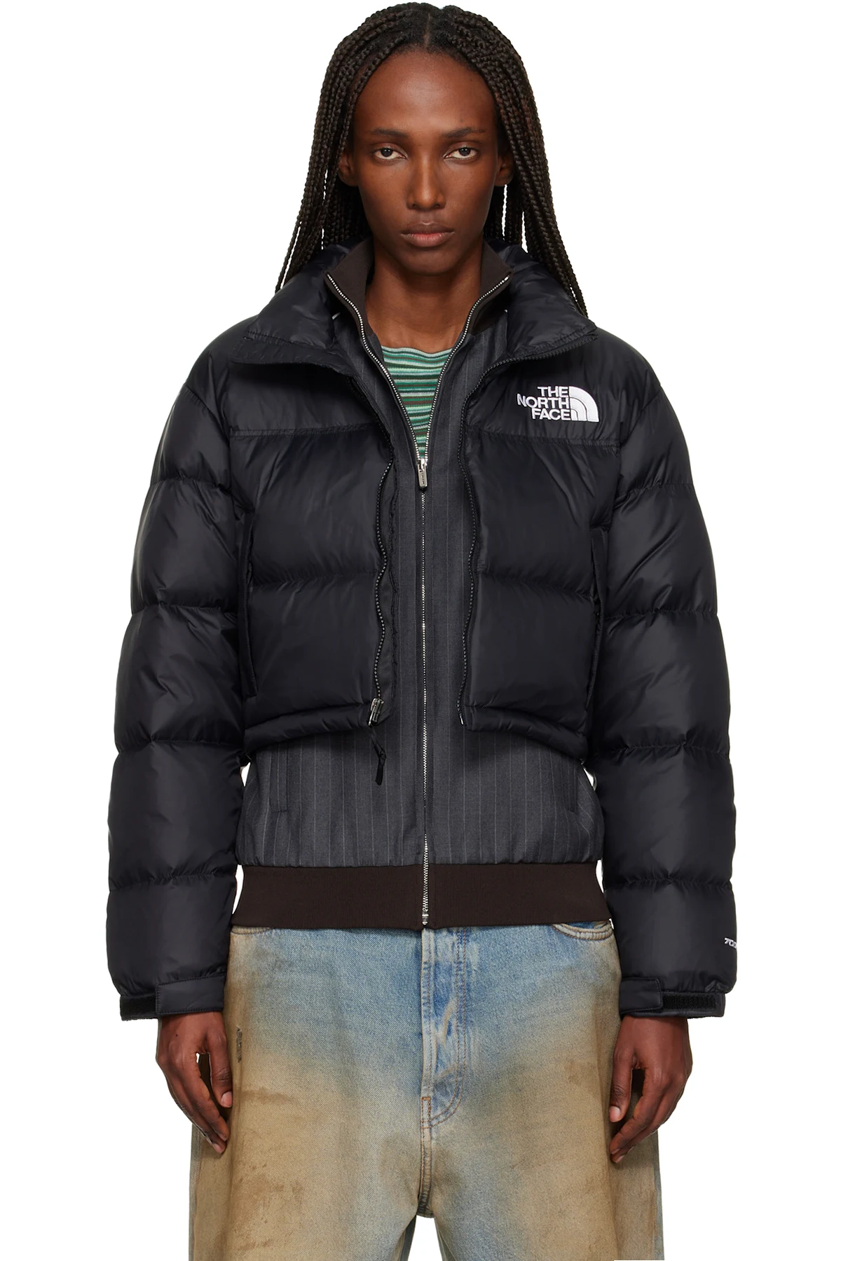 Black Nuptse Short Down Jacket