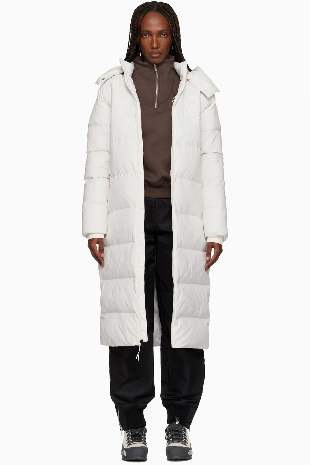 White City Long Hooded Down Coat