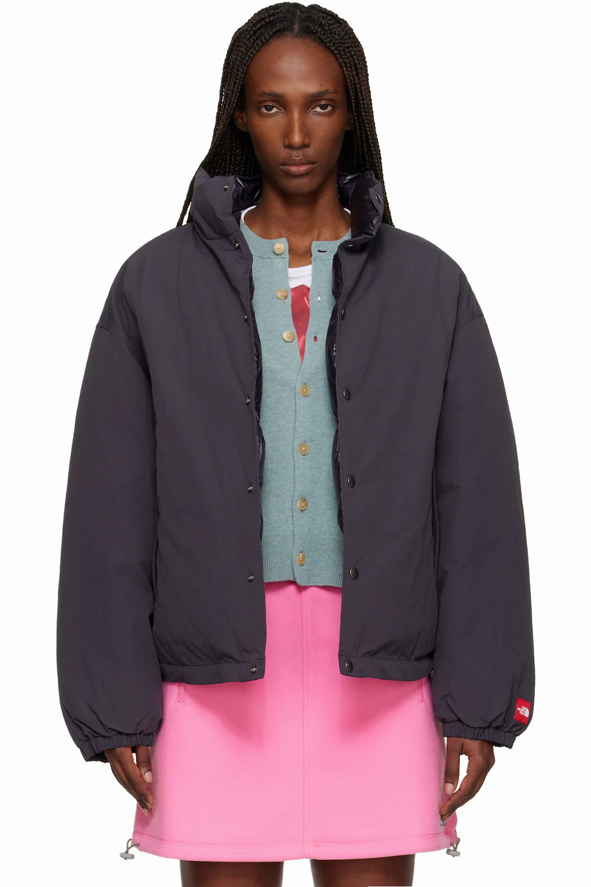 Black 'TNF Red Box' Down Jacket