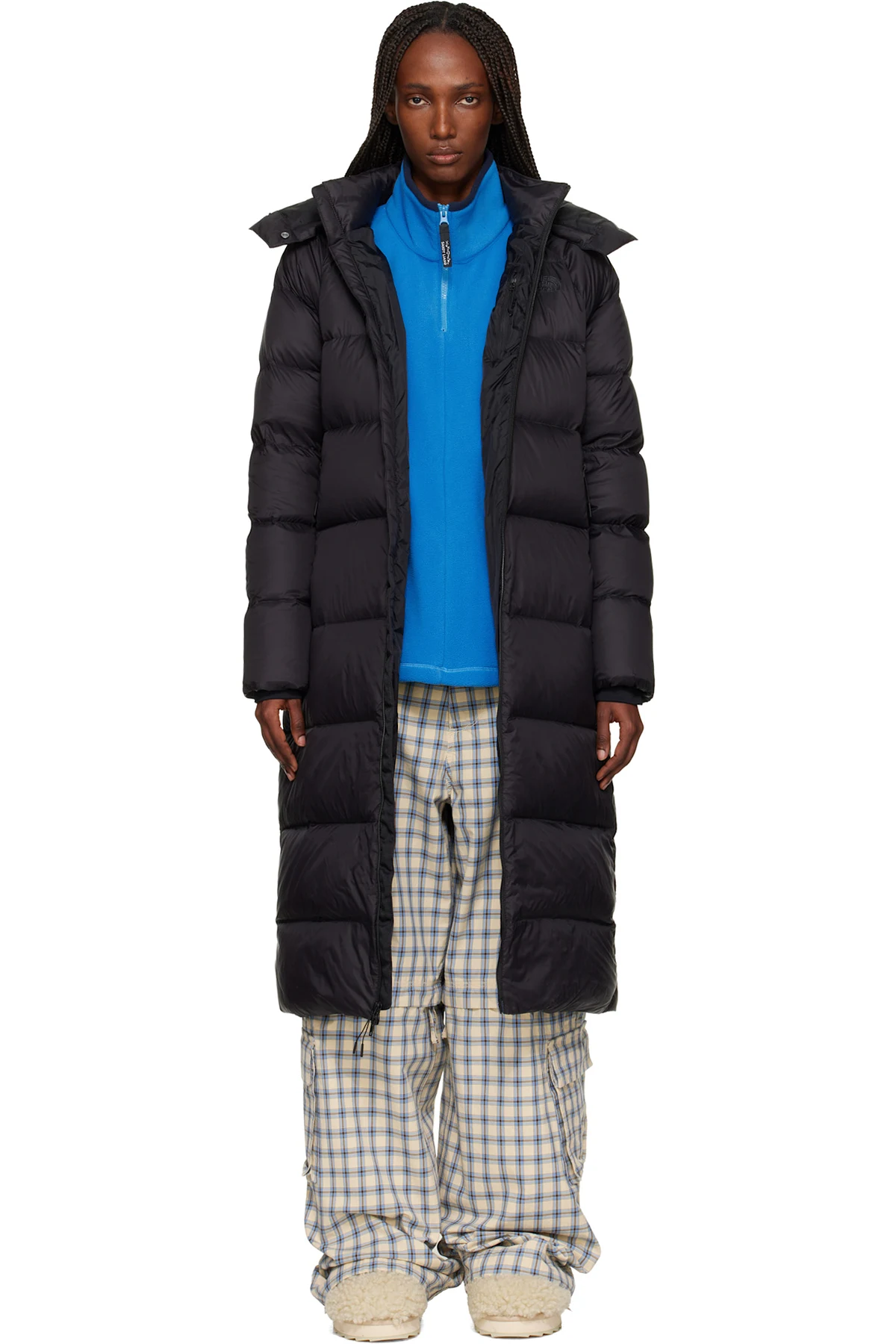 Black City Long Hooded Down Jacket