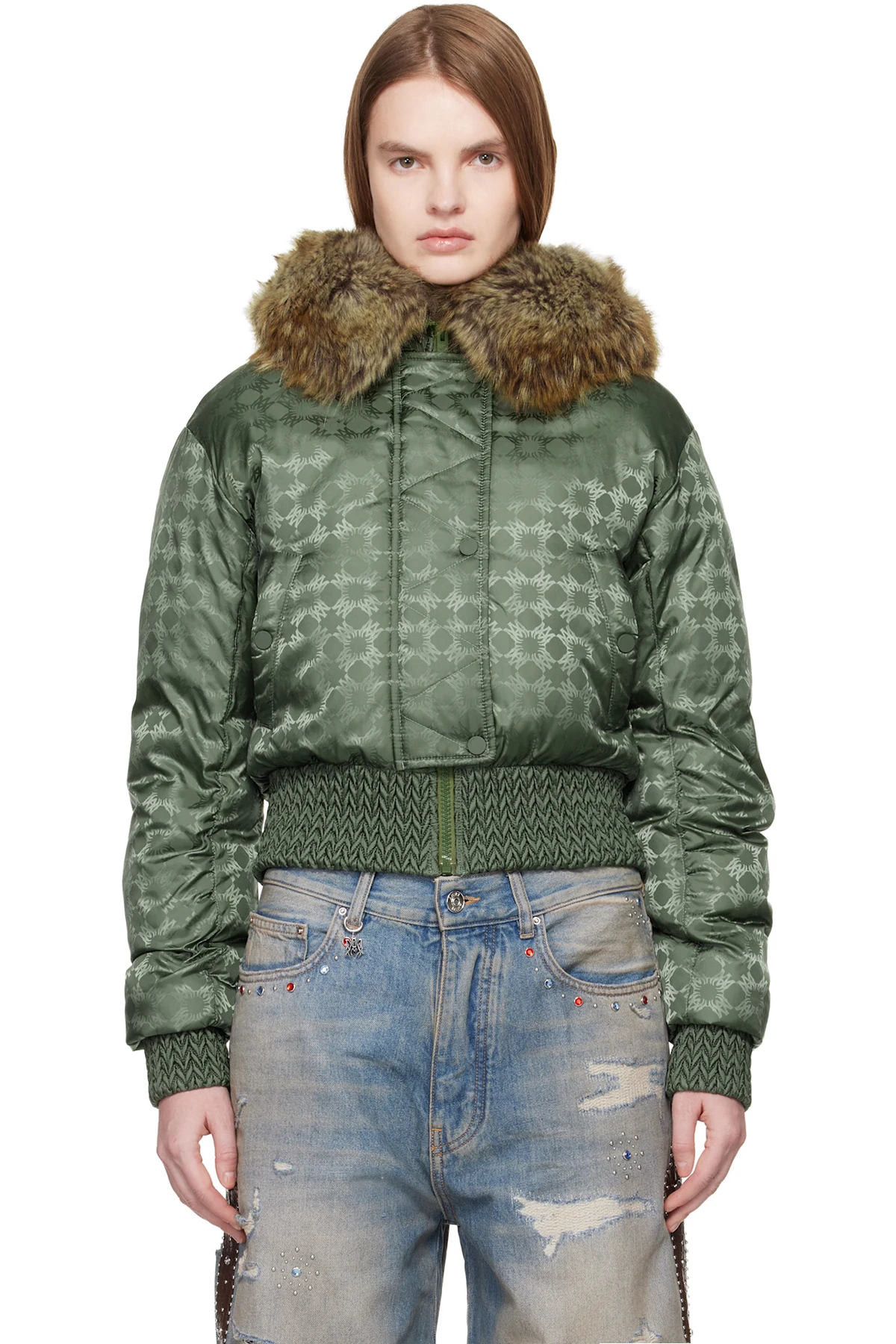 Green MA Quad Hooded Jacket