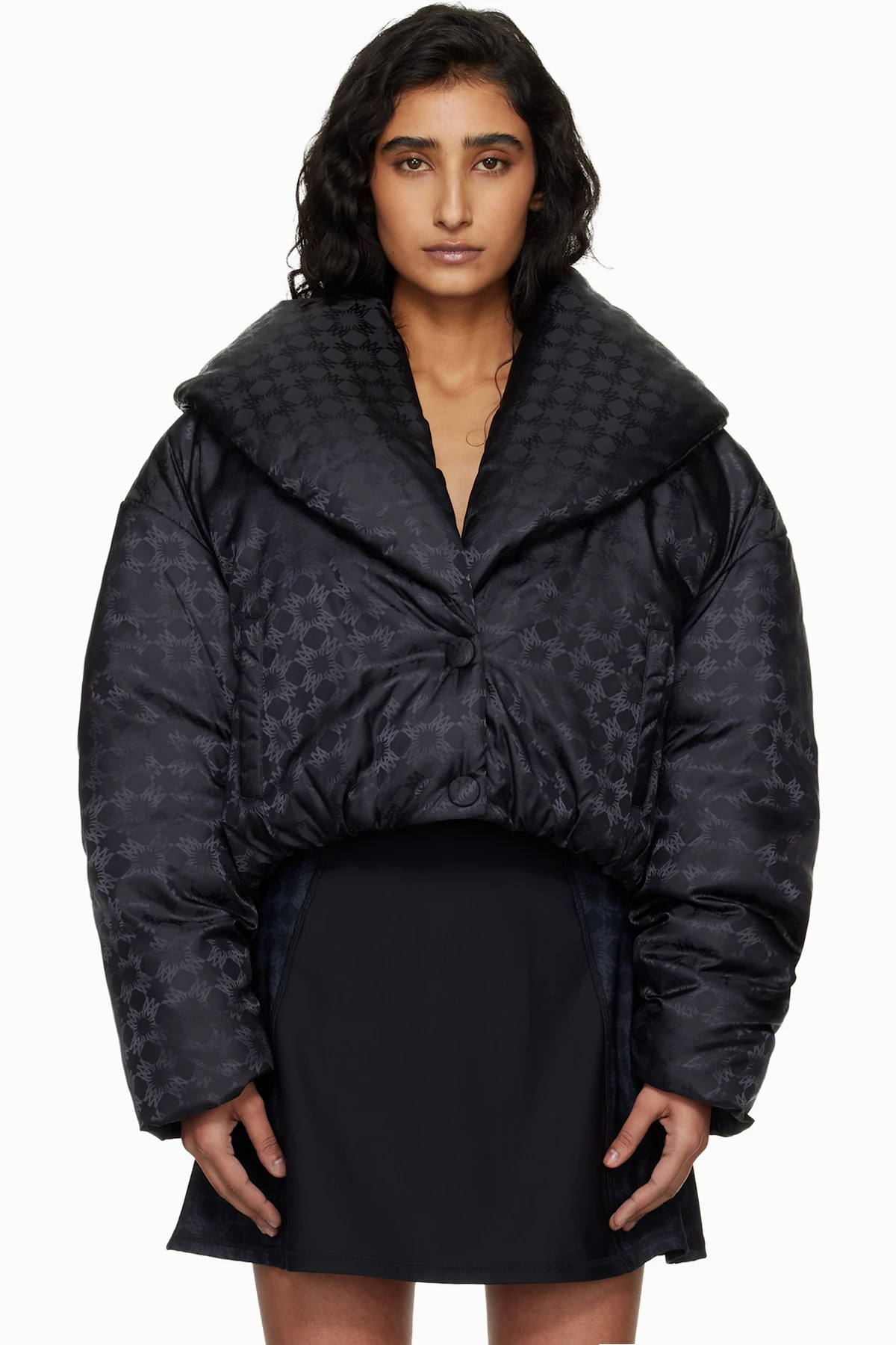 Black MA Quad Shawl Down Jacket