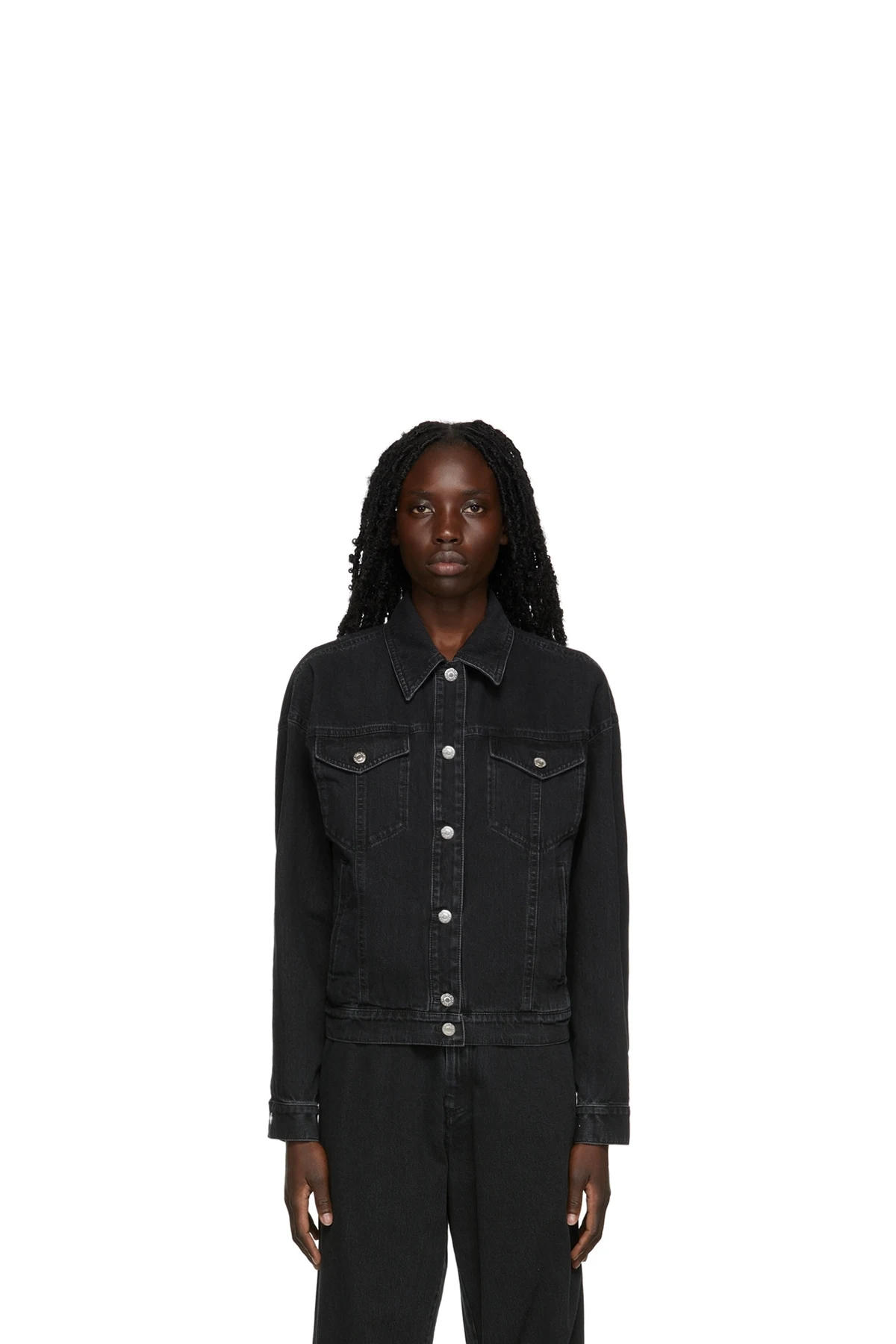 SSENSE Exclusive Black Tailored Denim Jacket