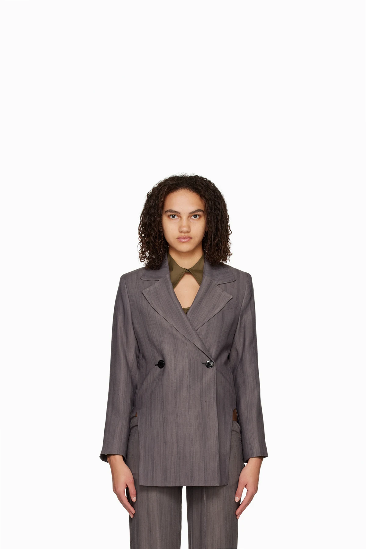 Gray Drapey Blazer