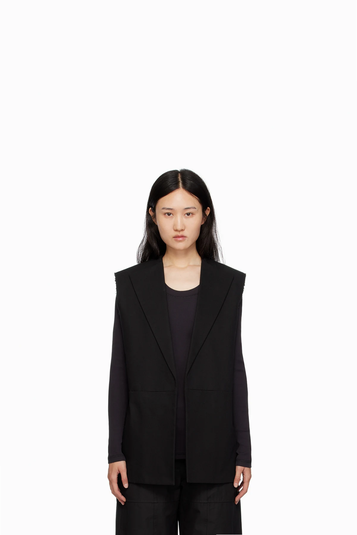 Black Tailored Vest