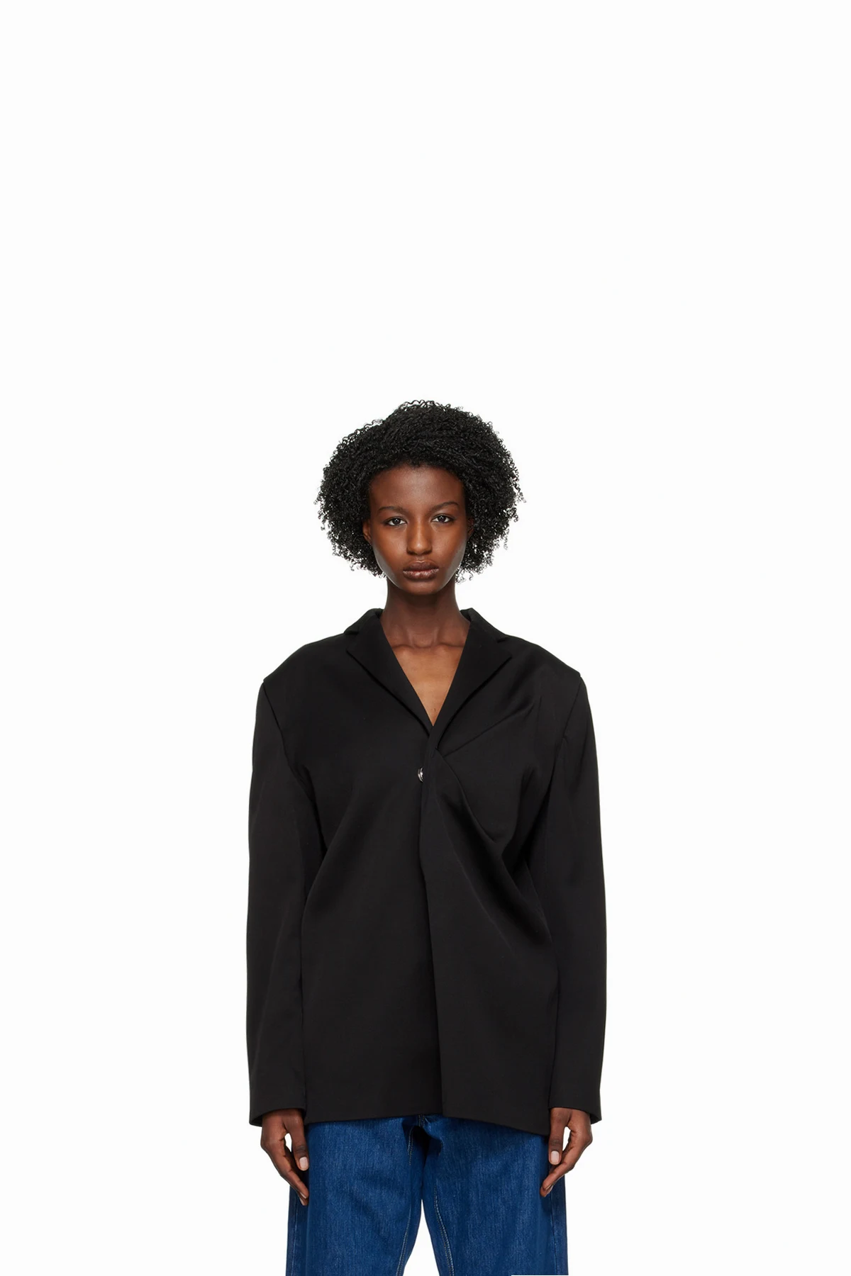 Black Pinched Blazer