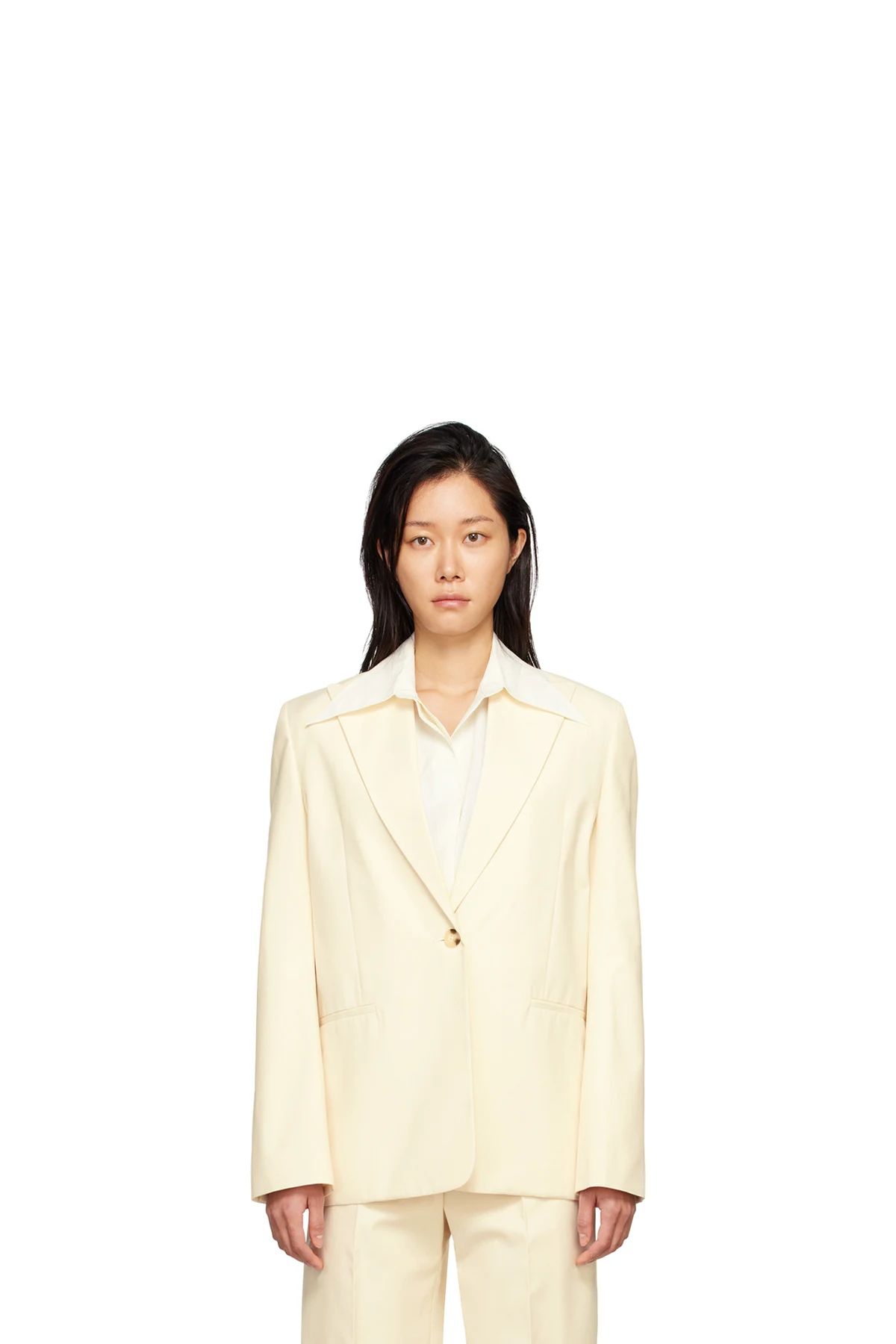 Off-White Single Button Blazer