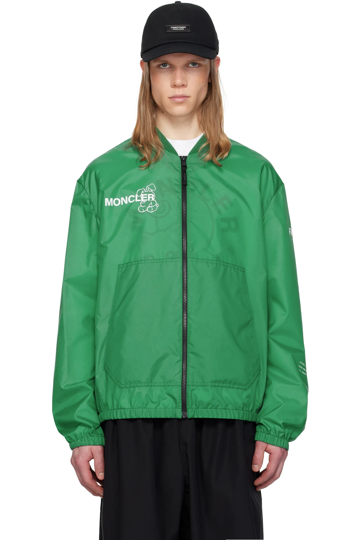 7 Moncler FRGMT Hiroshi Fujiwara Green Ostria Bomber Jacket
