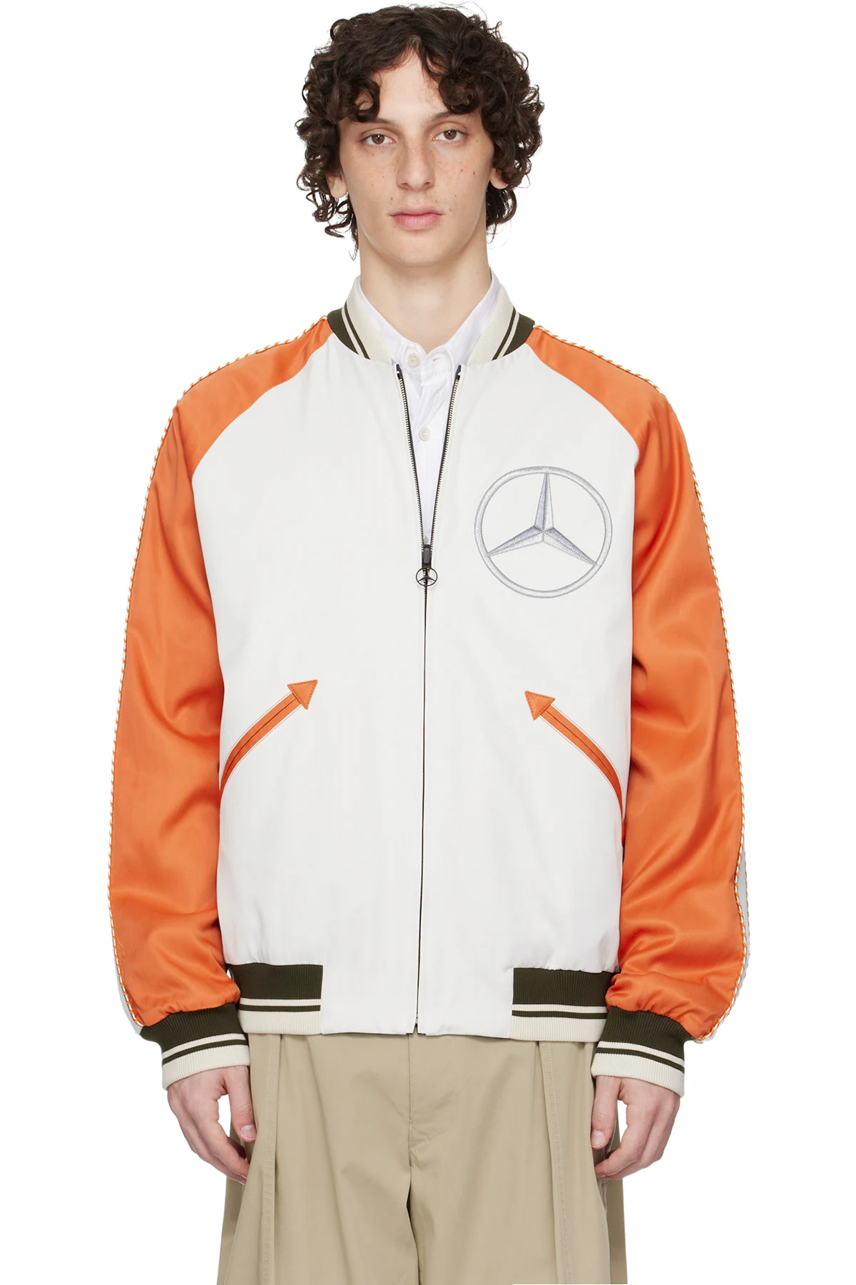 Mercedes-Benz by NIGO White & Navy Satet Reversible Jacket