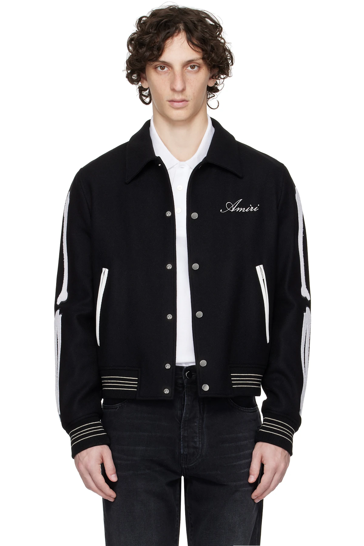 Black Bones Bomber Jacket