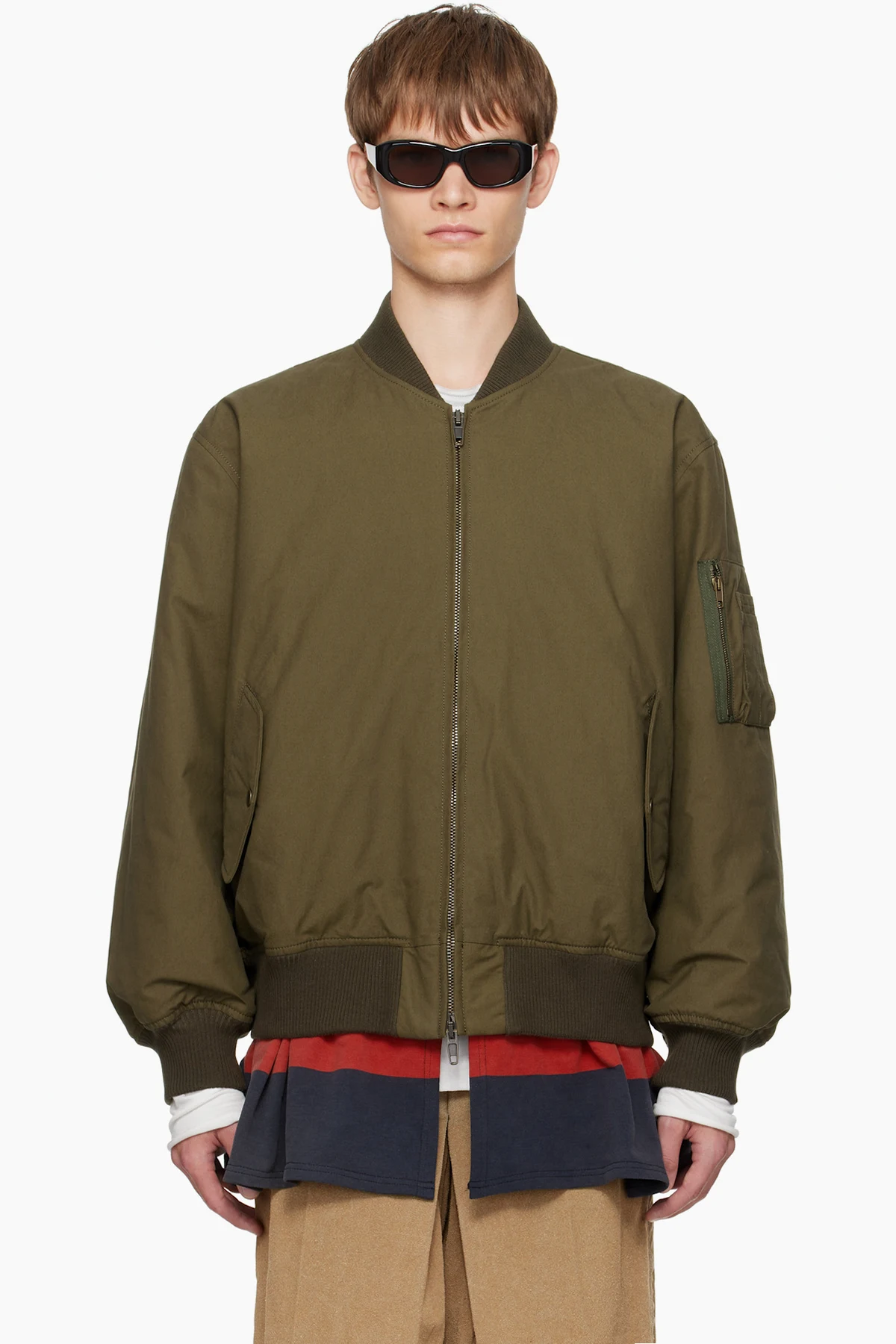 Green Rugby Skirt MA-1 Bomber Jacket