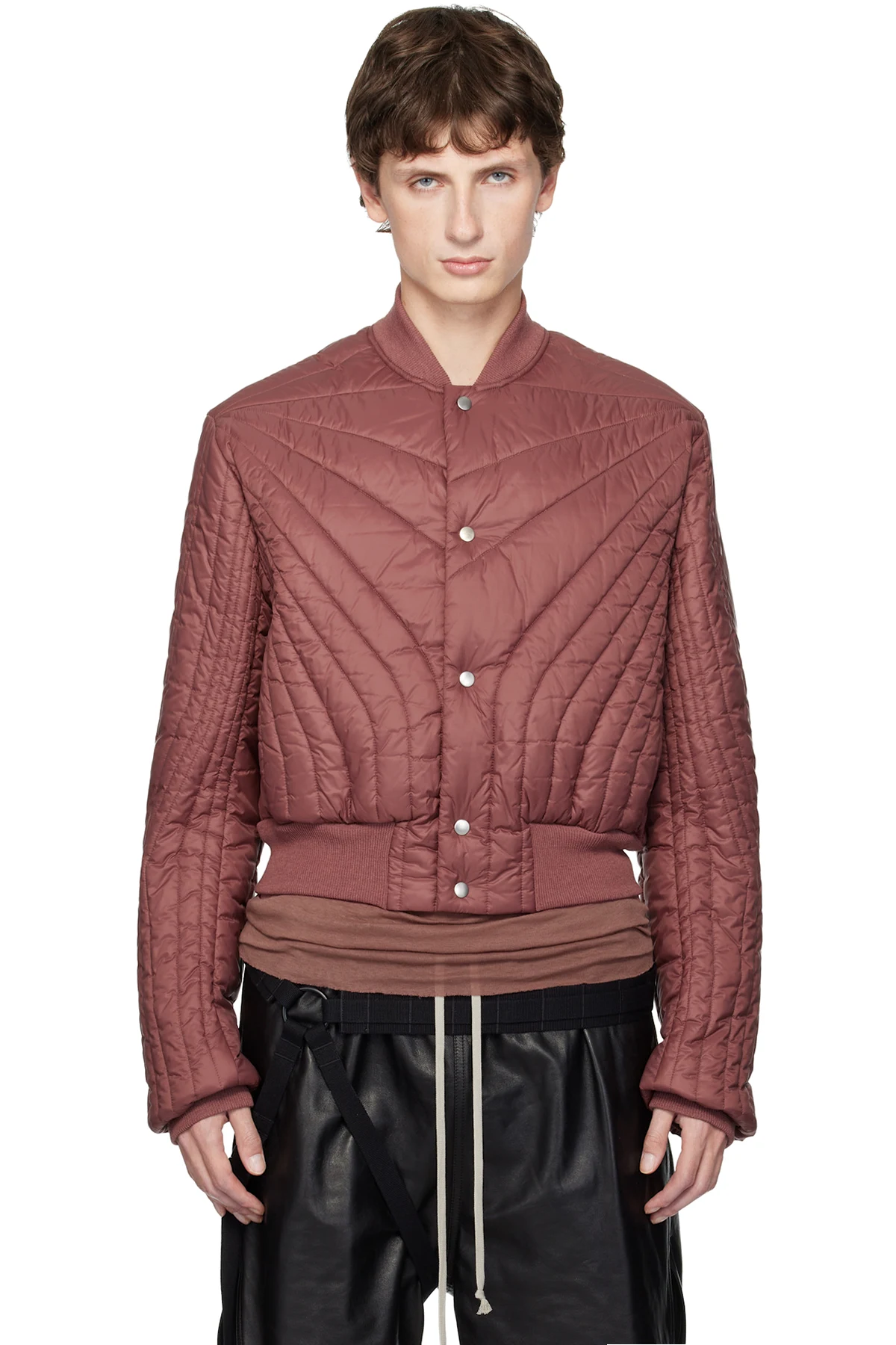 Pink Concordians Quilted Flight Down Jacket