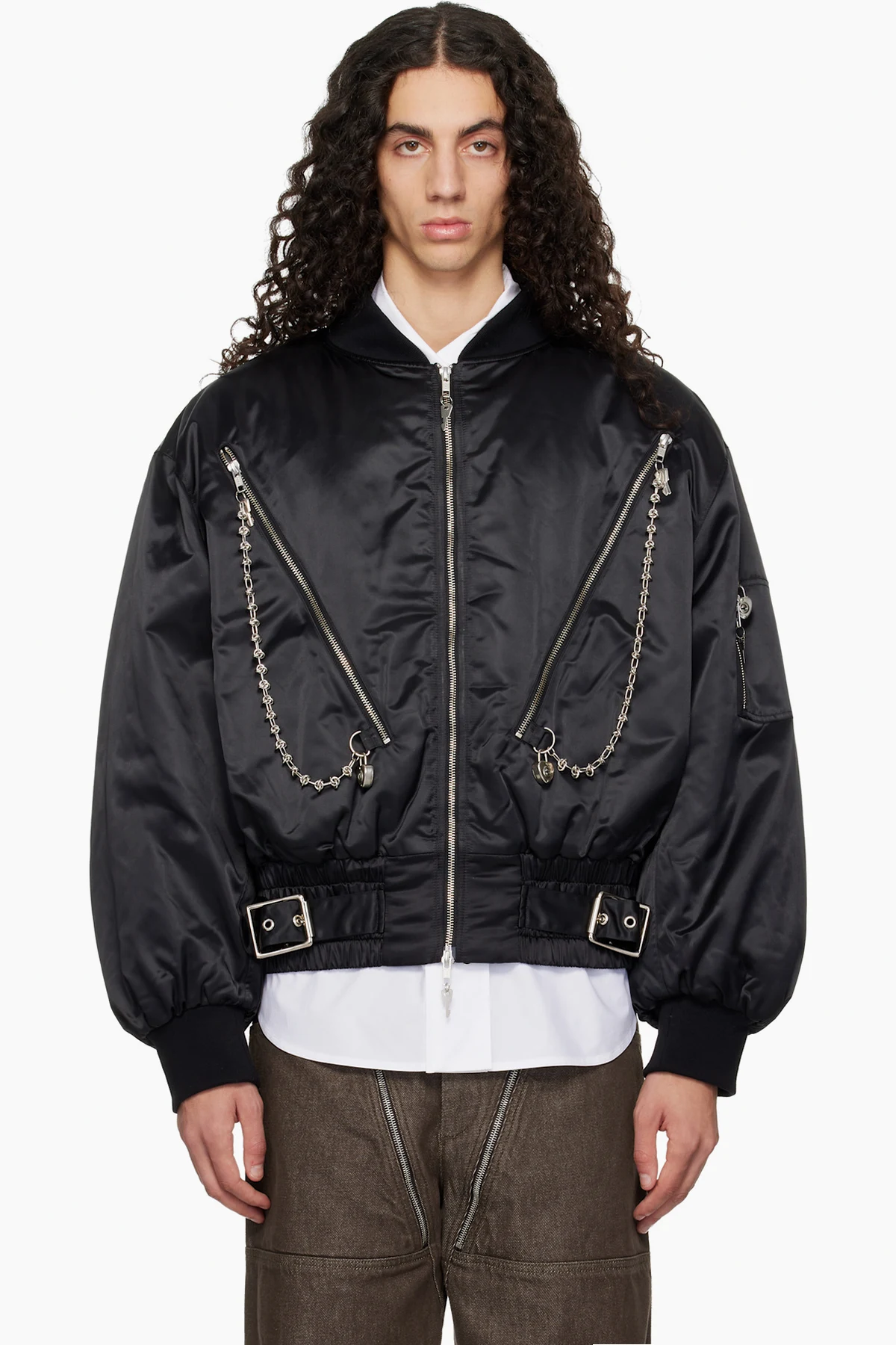 SSENSE Exclusive Black Helter Bomber Jacket
