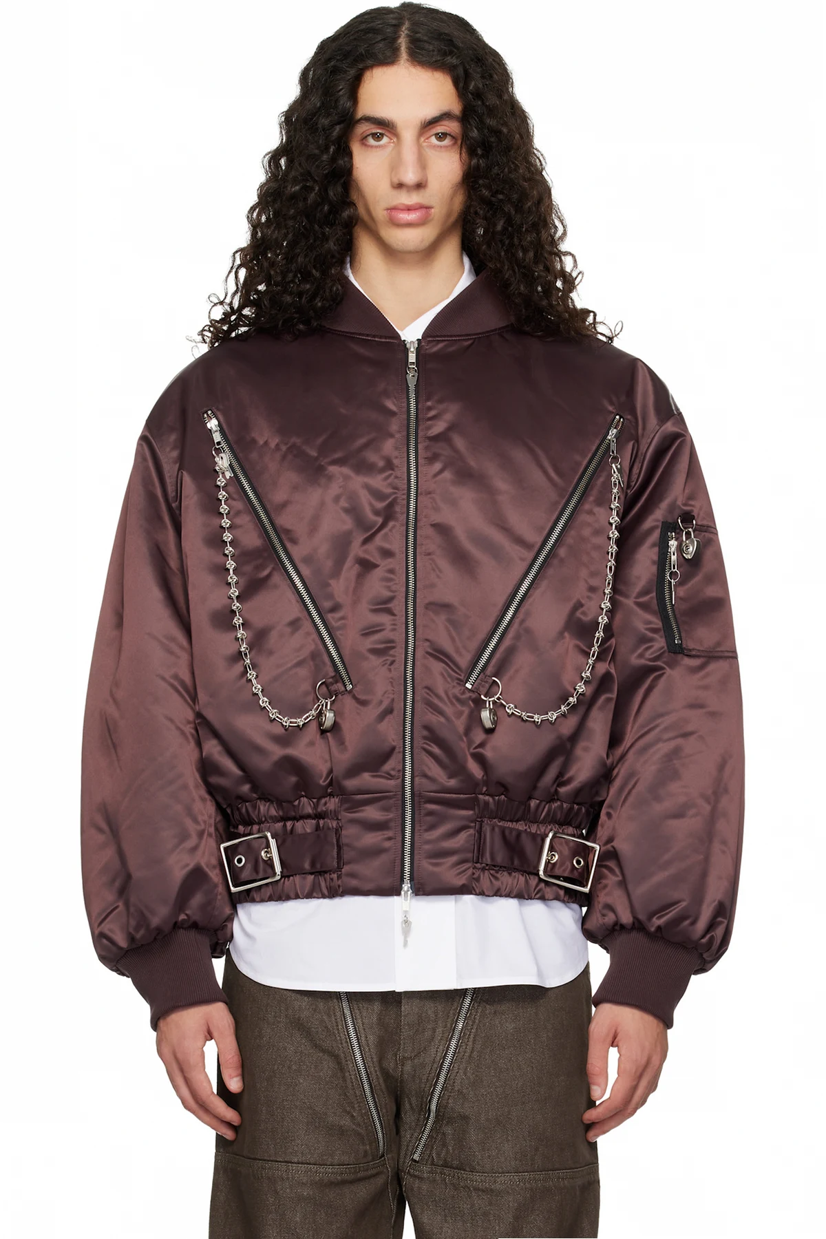 Brown Helter Bomber Jacket