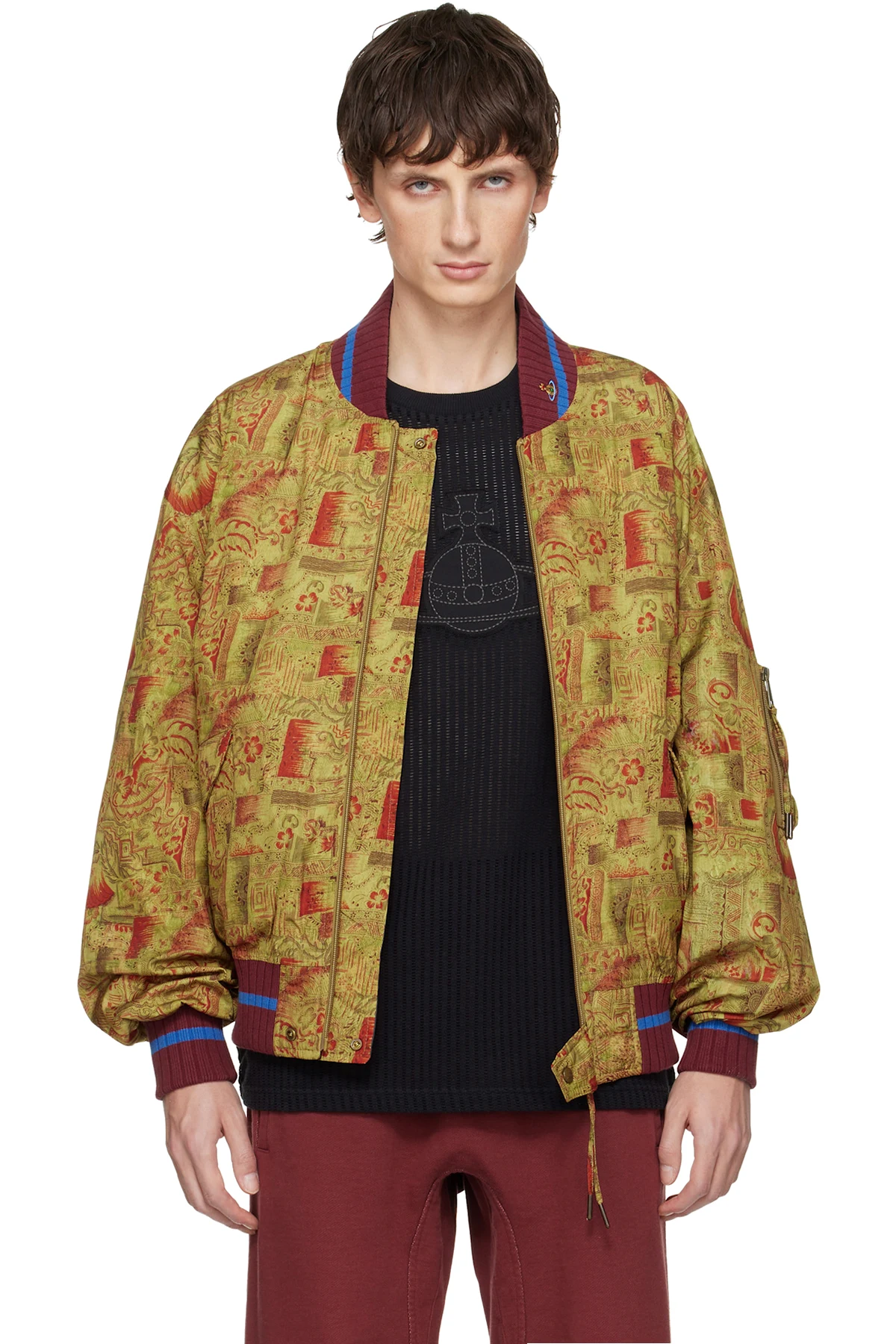 Yellow Bernardo Reversible Bomber Jacket