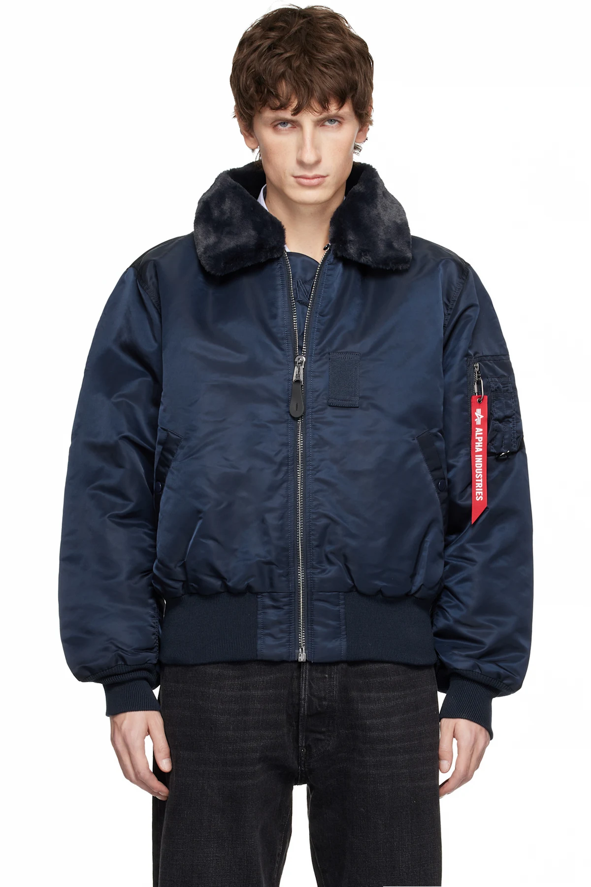 Navy Alpha Industries Edition B-15 Flight Reversible Bomber Jacket