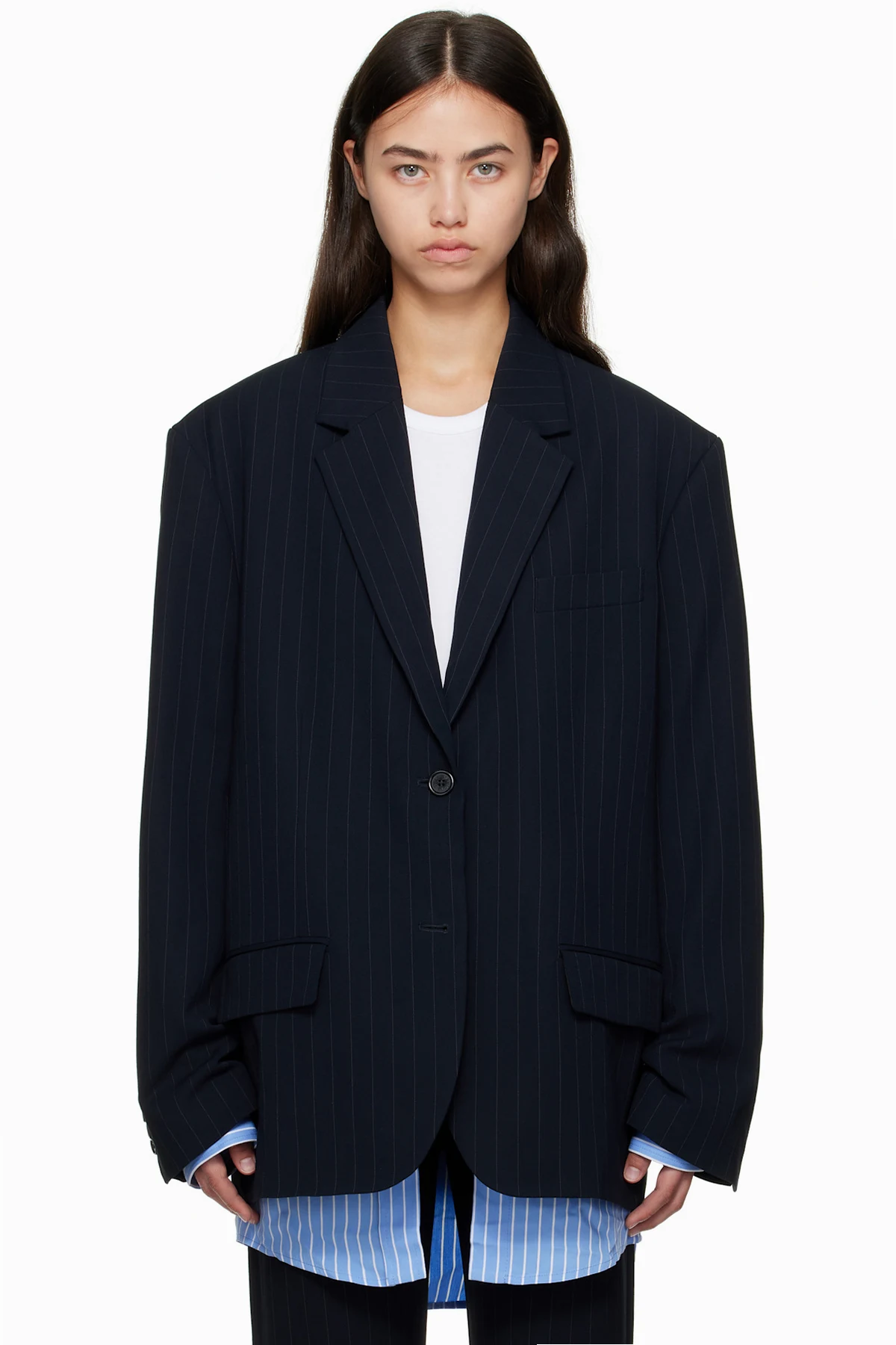 Navy Layered Blazer