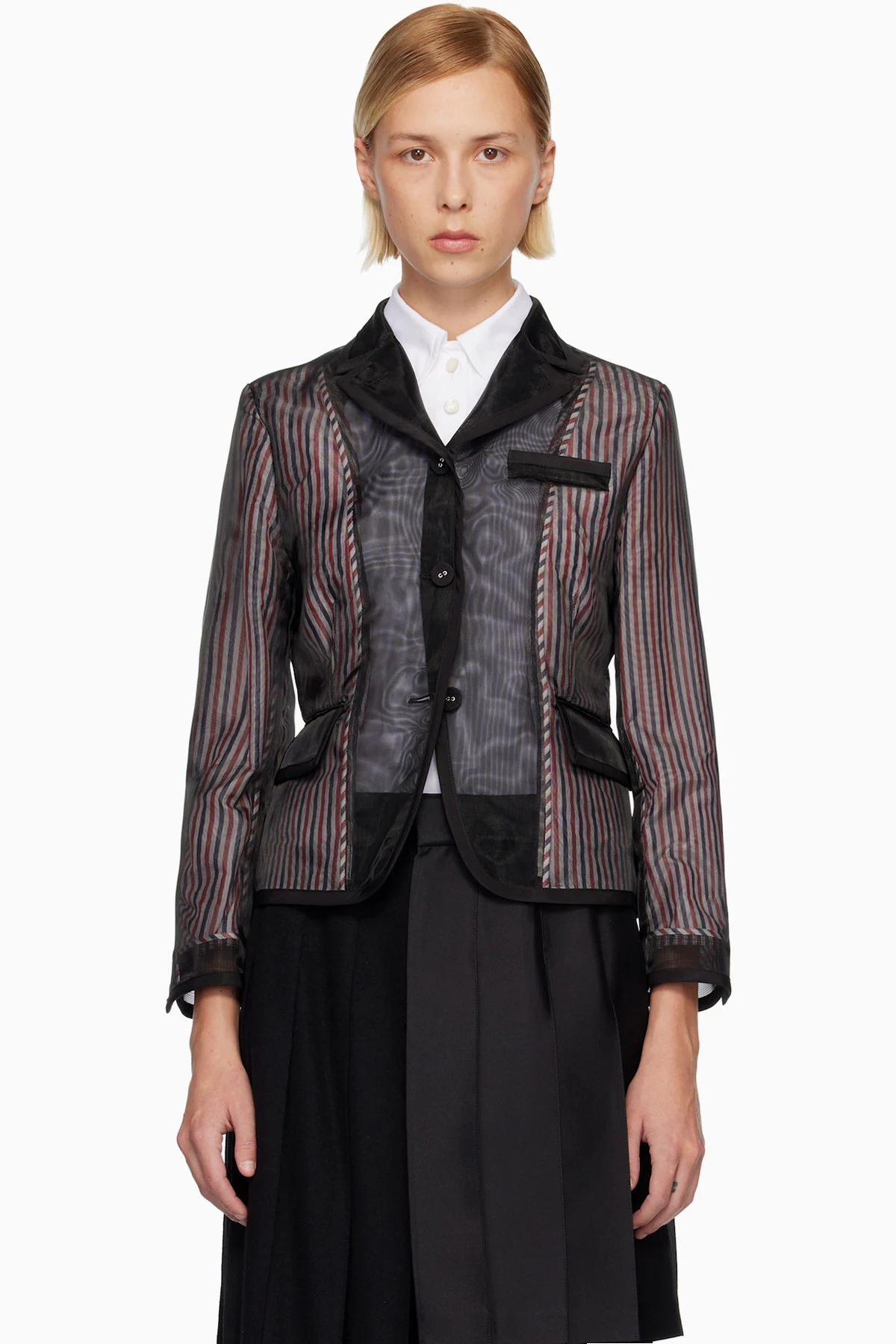 Black Organza Sport Blazer