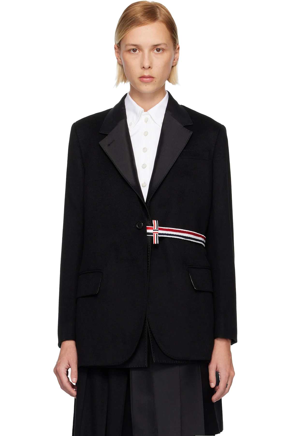 Black Cashmere Wool 2-In-1 Sport Blazer