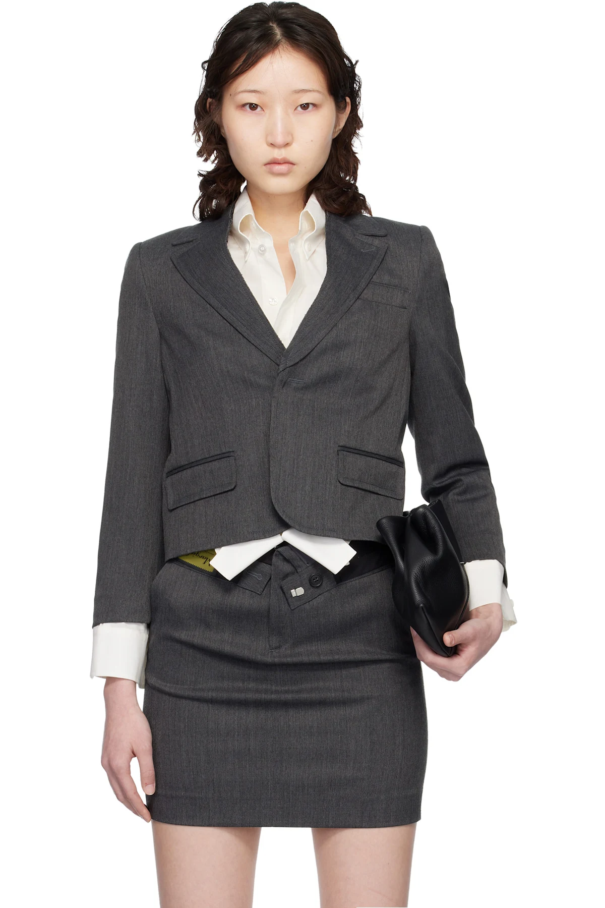 Gray Tailoring Wool Blazer