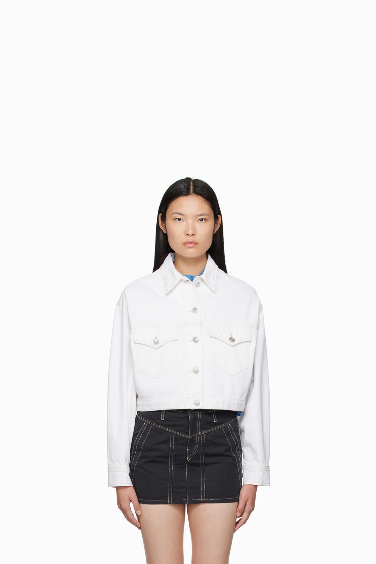 White Tadia Denim Jacket