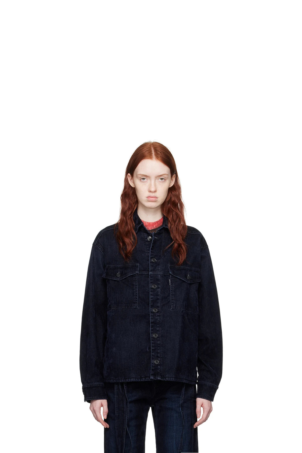 Navy Oversized Denim Jacket