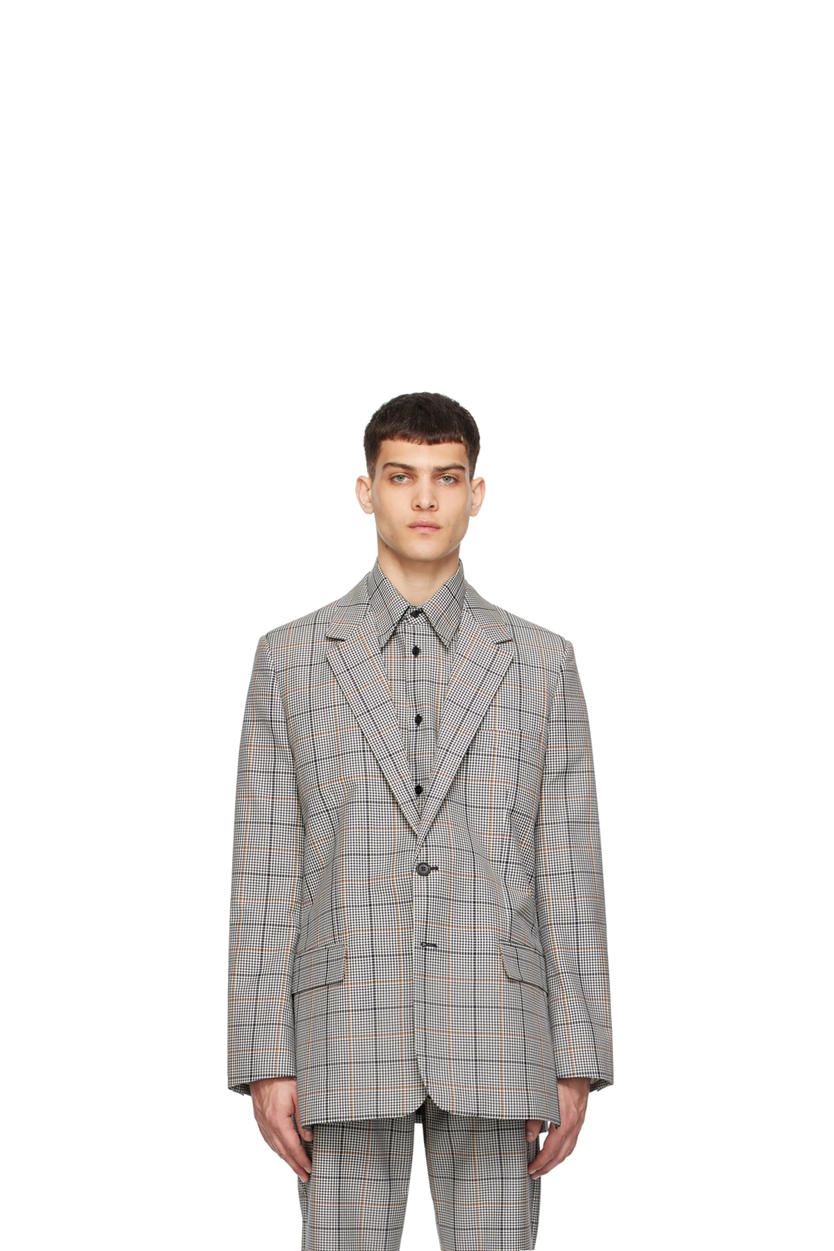 Gray Check Blazer