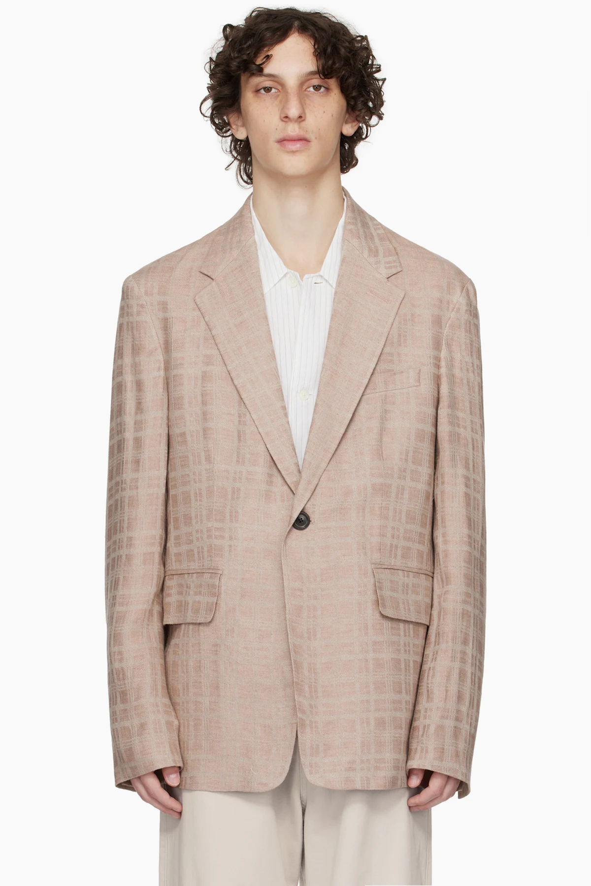 Pink Unconstructed Shinjuku Blazer