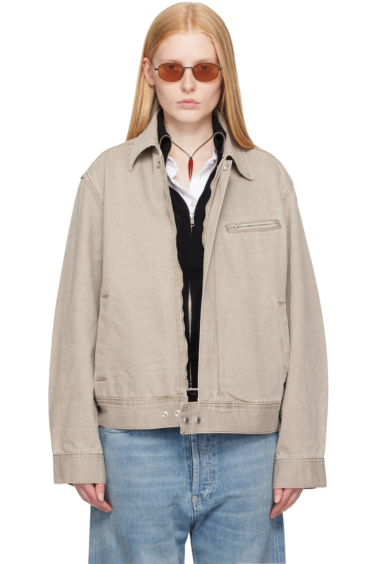 Gray Miller Denim Jacket