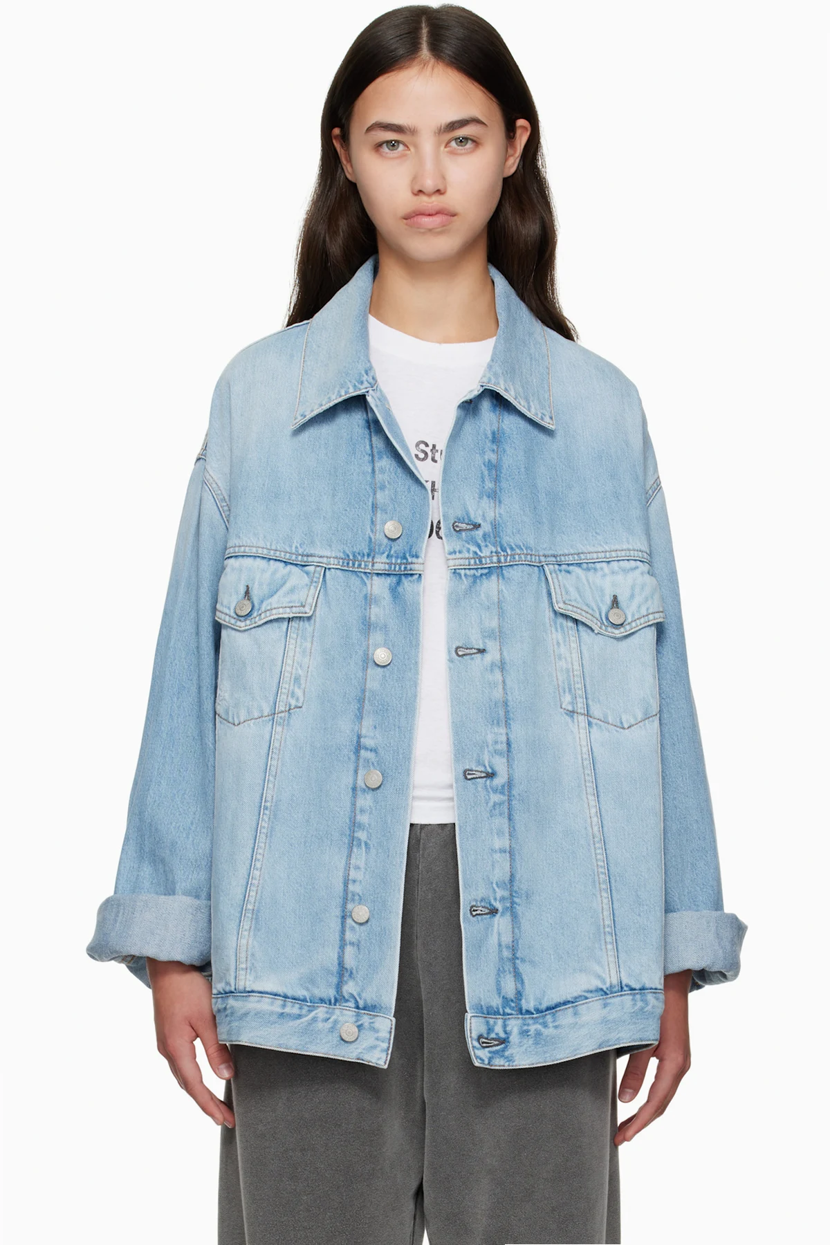 Blue Oversized Denim Jacket