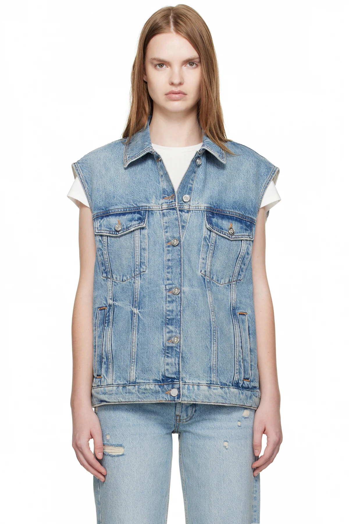 Blue Rory Denim Vest
