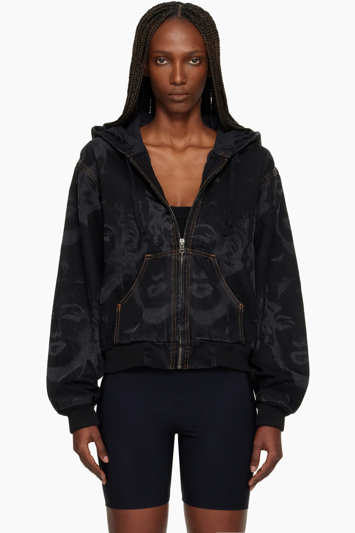 Black Marilyn Workwear Denim Jacket