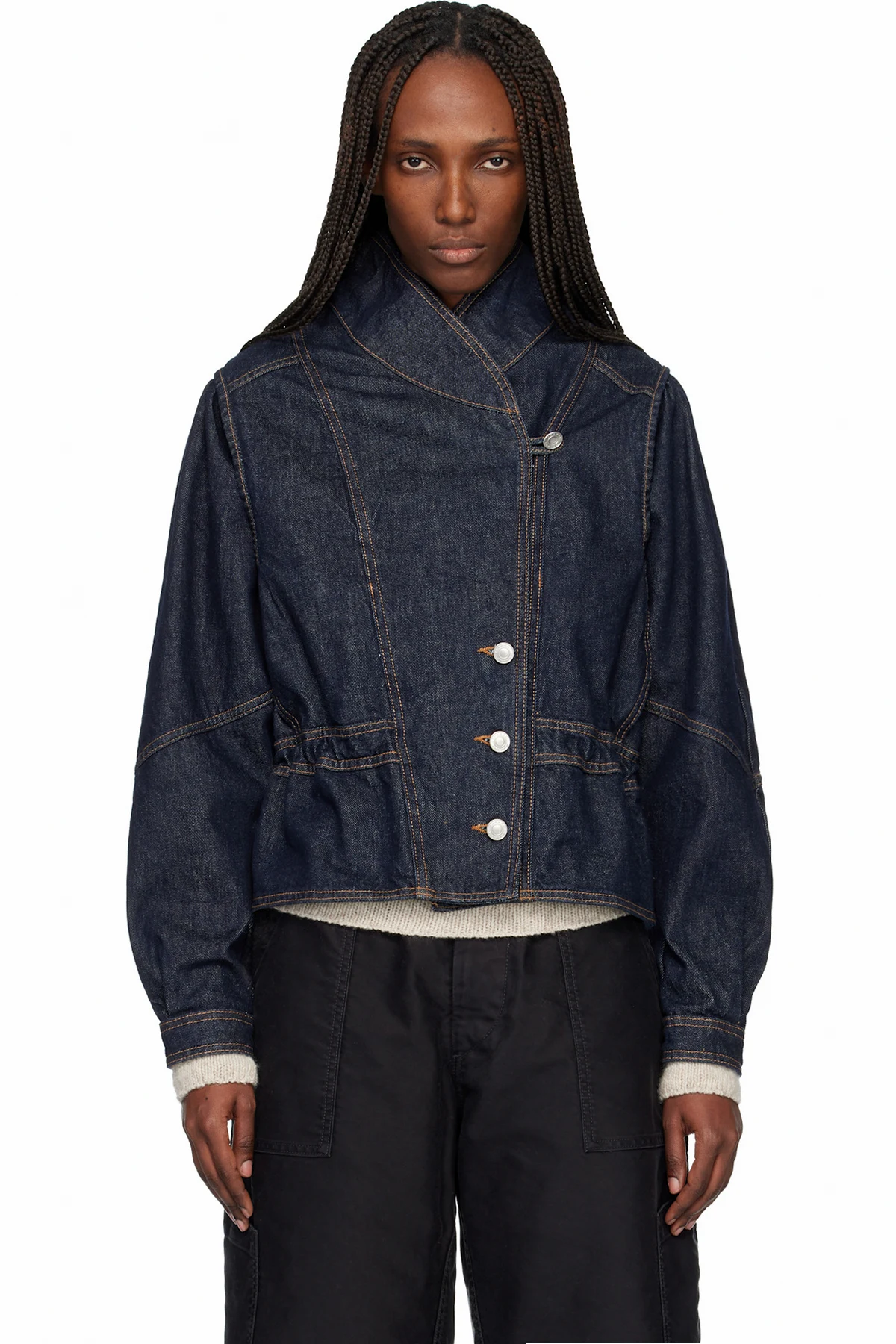 Navy Dolie Denim Jacket