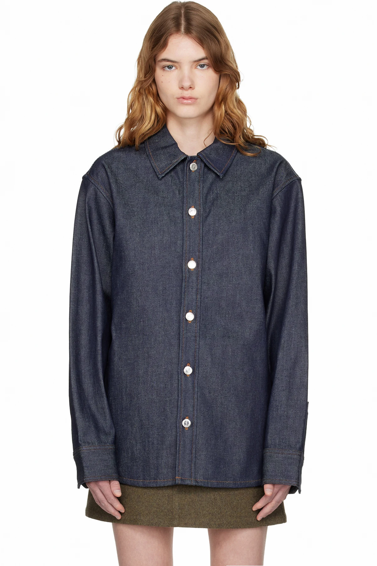 Navy Denim Overshirt