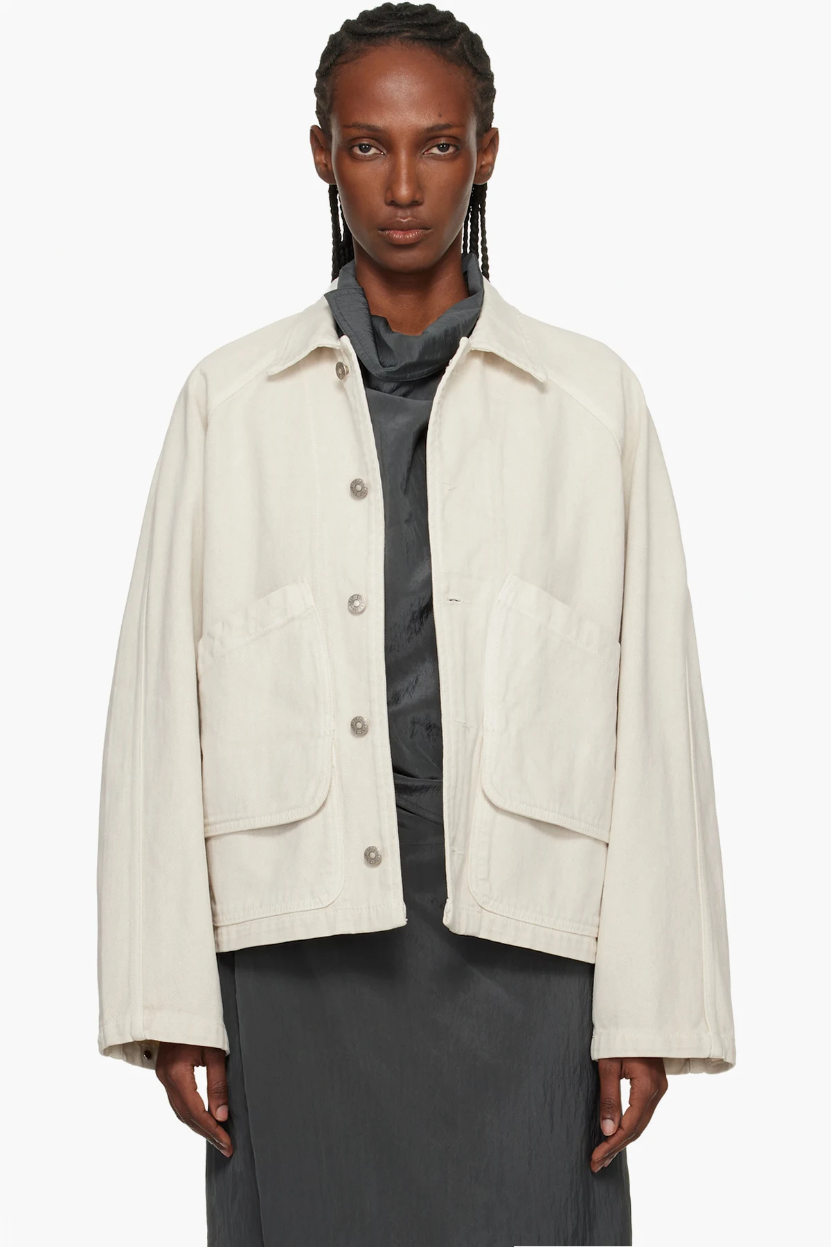 Off-White Garment-Dyed Denim Hunting Jacket