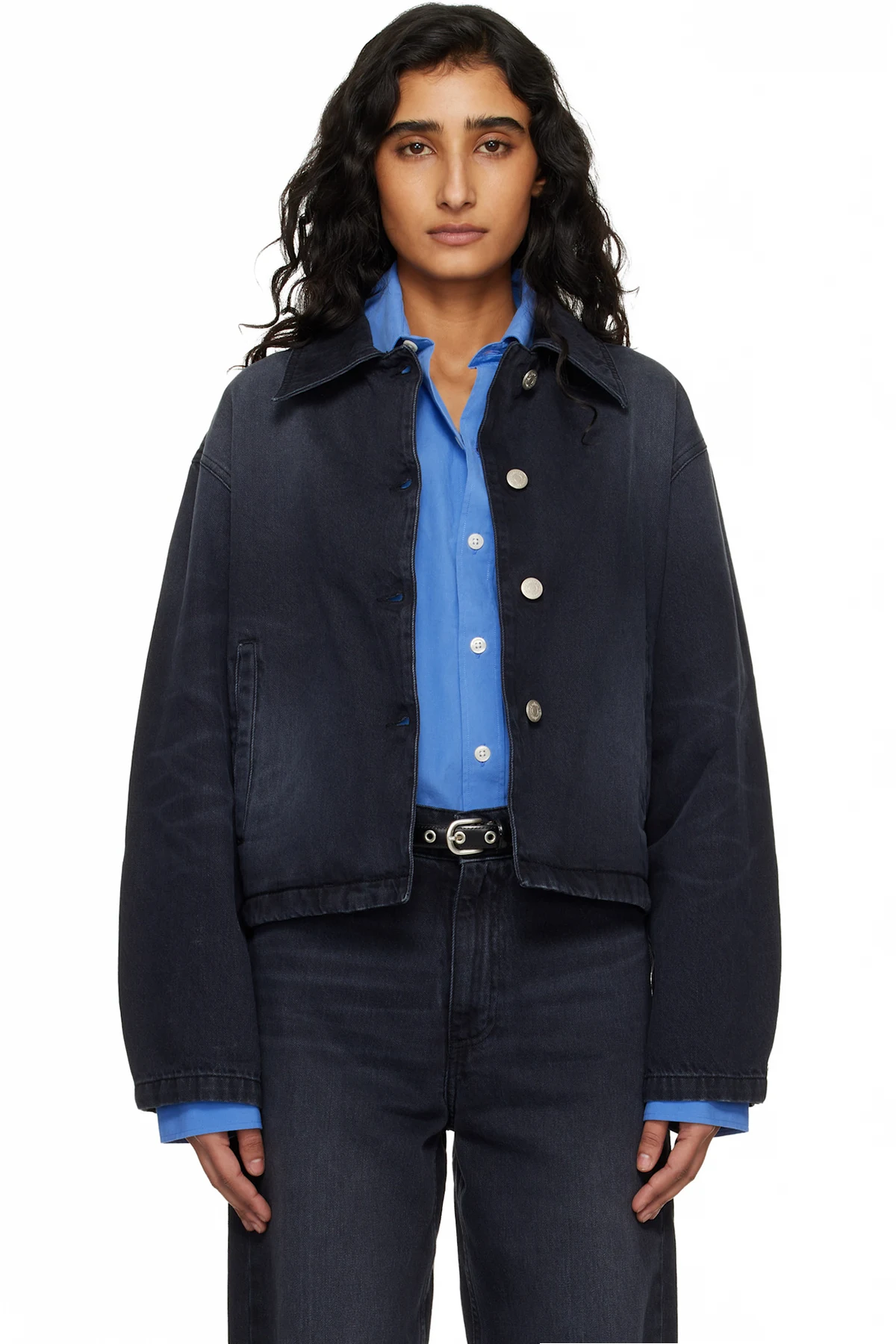 Black Decorator Denim Jacket