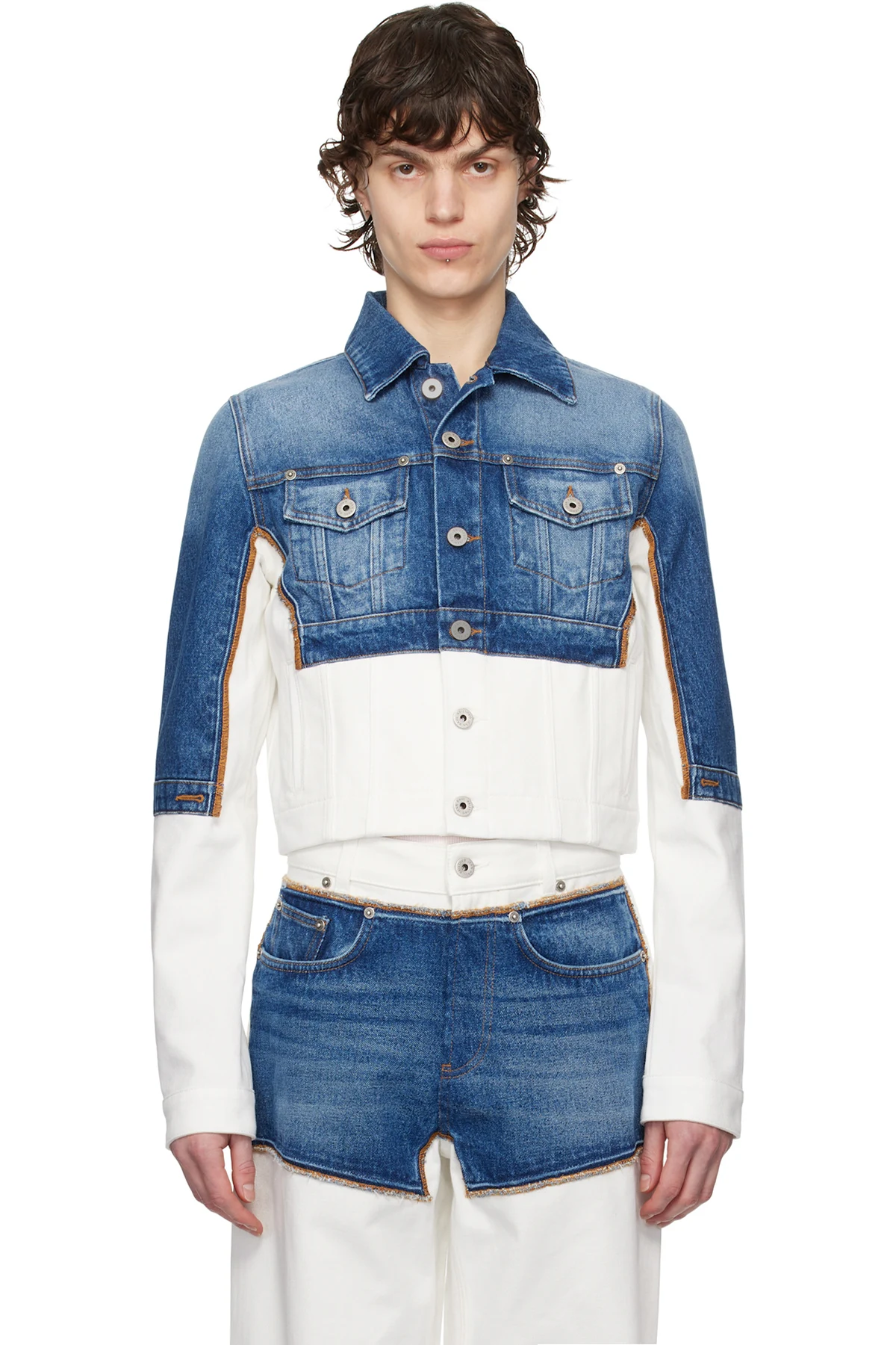 Blue & White 'The Petit Grand' Denim Jacket