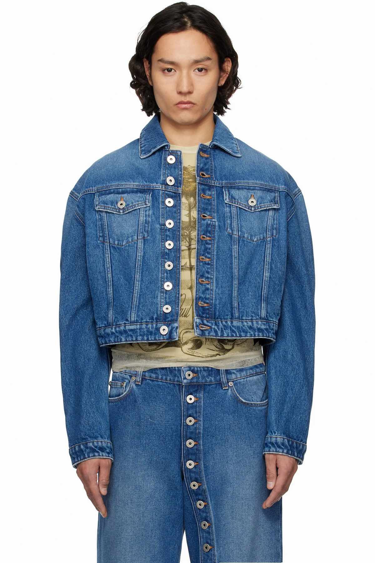 Blue 'The Buttoned' Denim Jacket