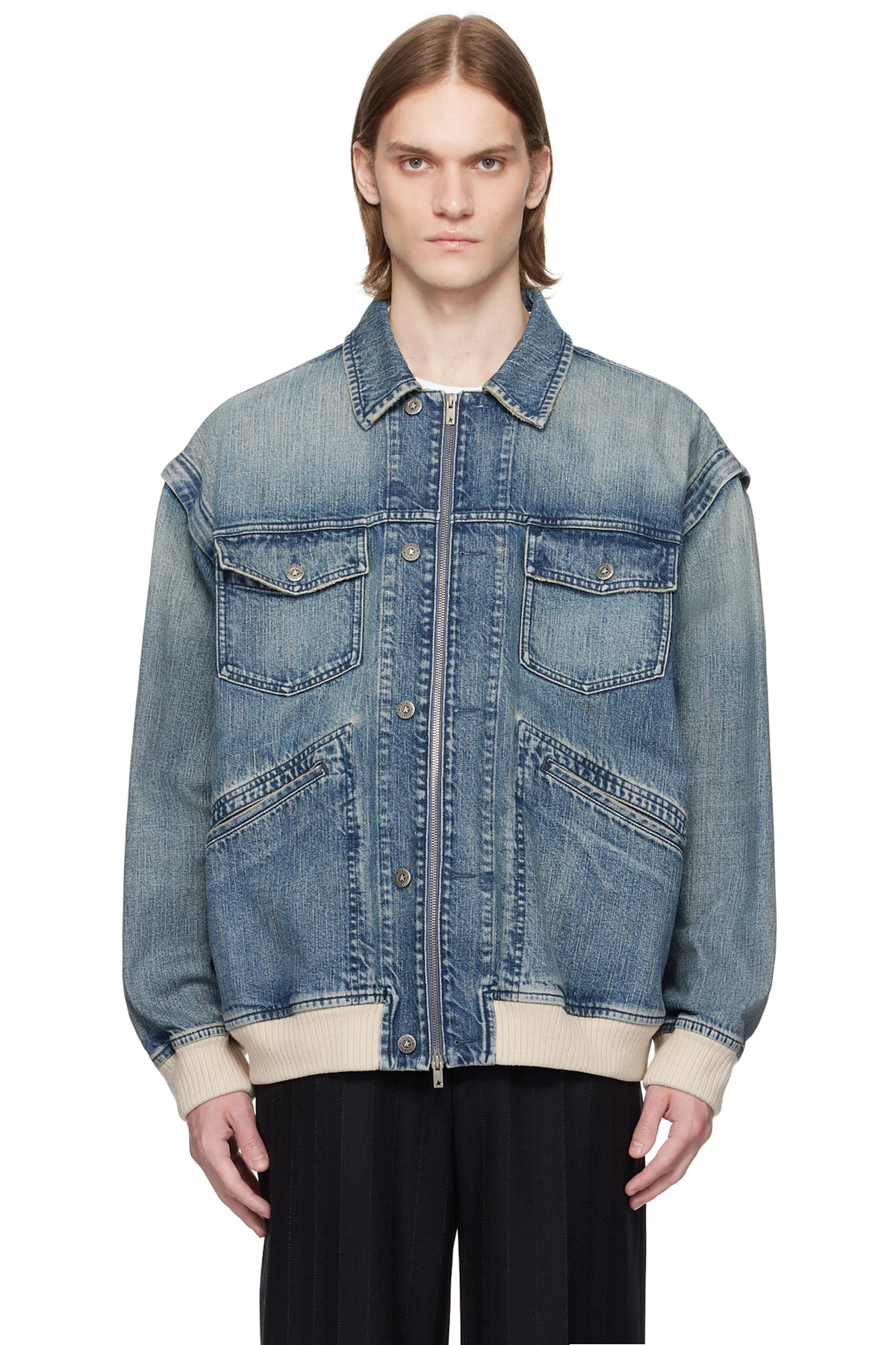 Blue Washed Denim Jacket