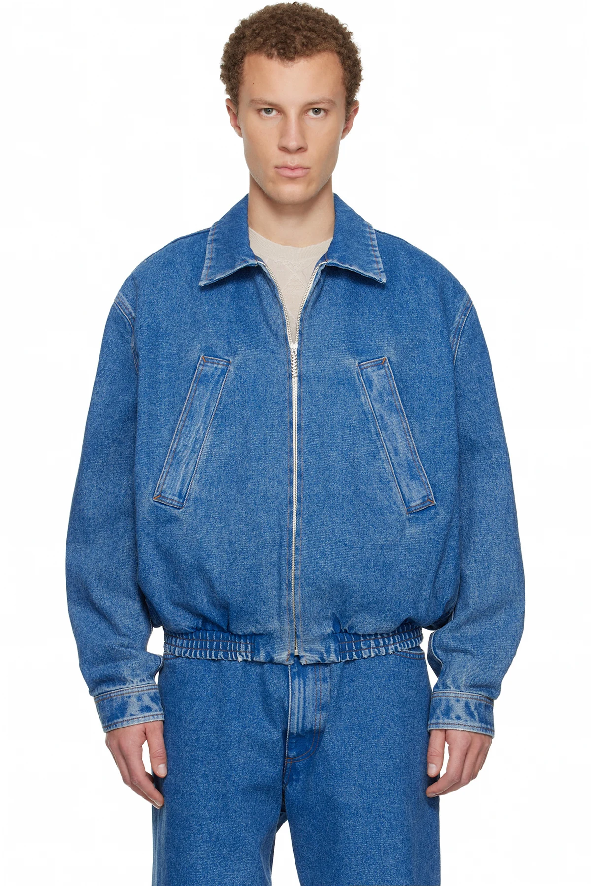 Blue Faded Denim Jacket