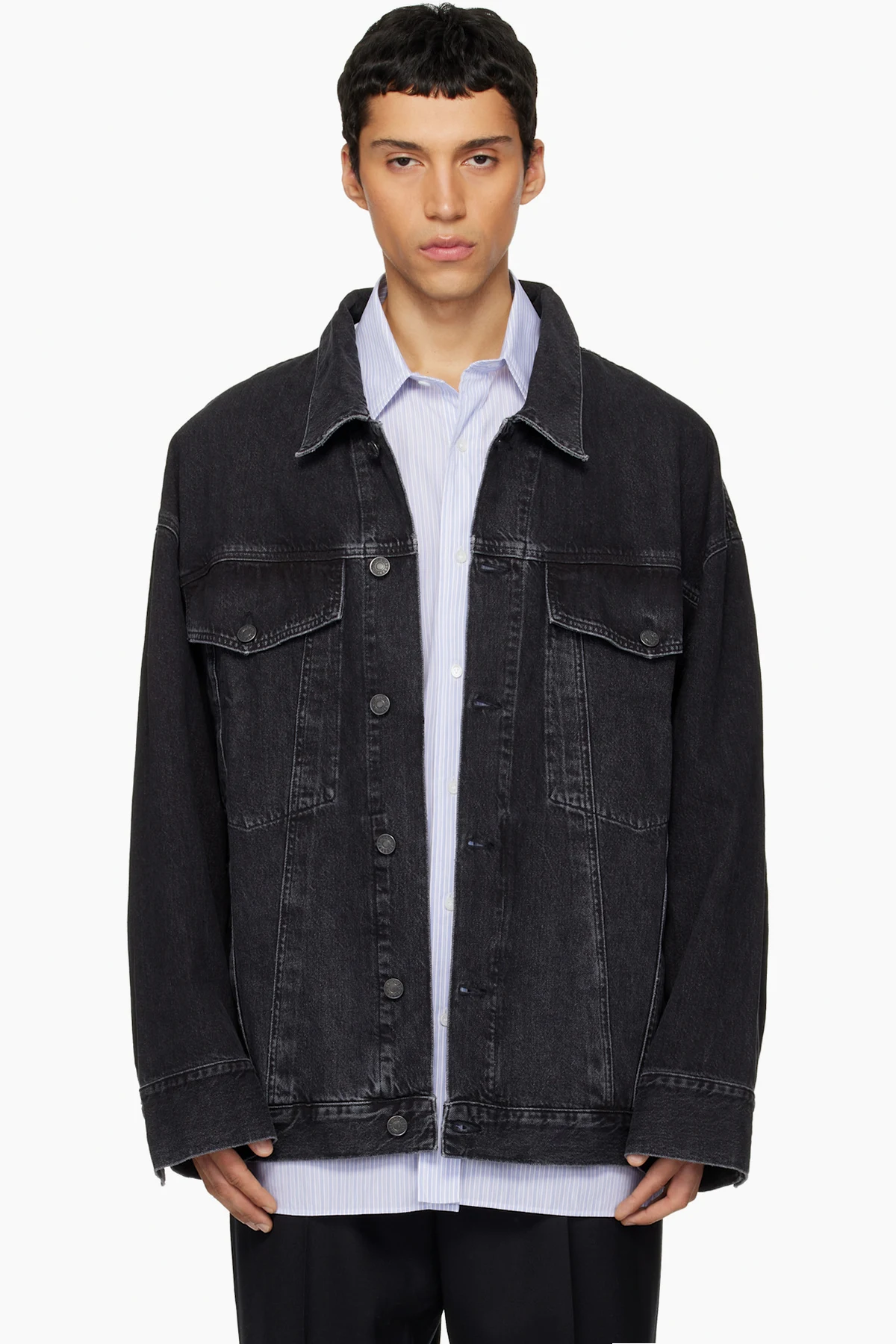 Black Wayne Denim Jacket