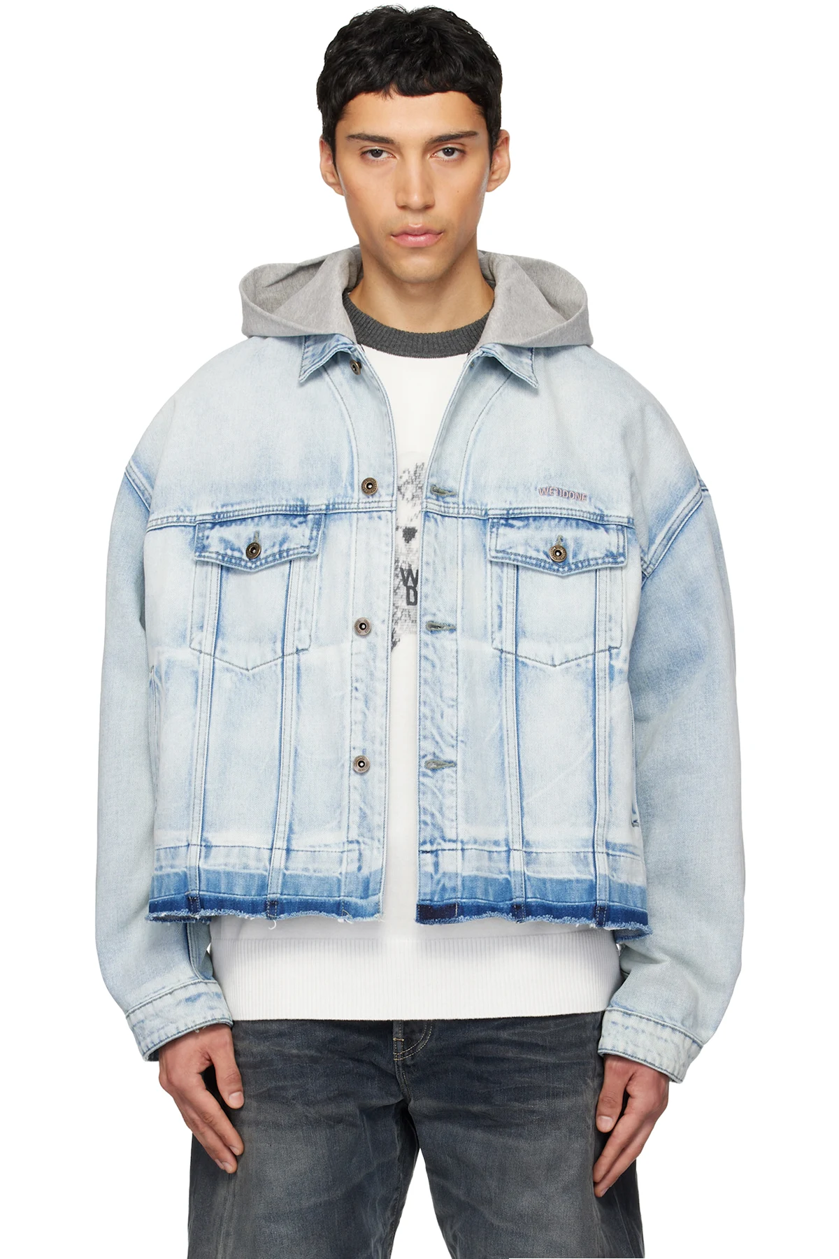 Blue Layered Denim Jacket