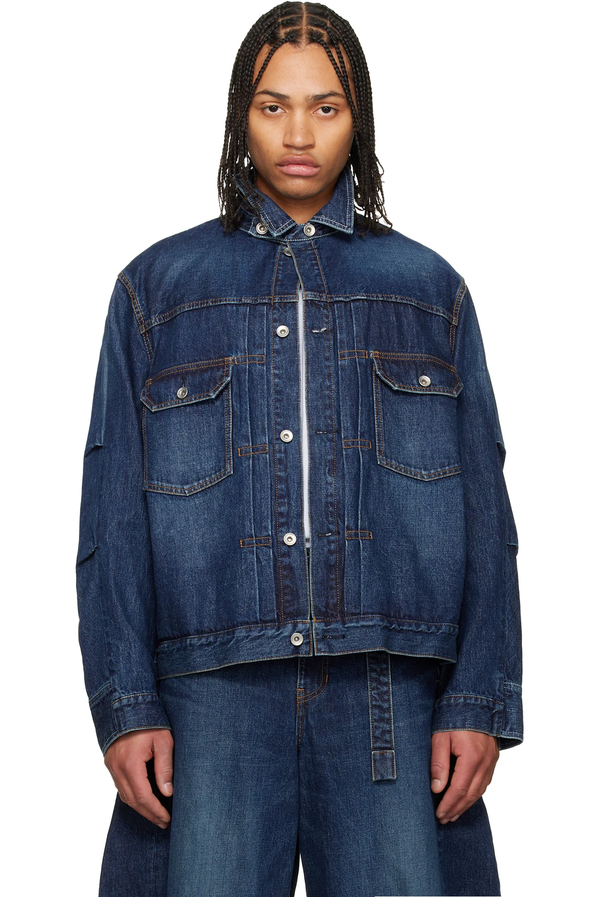 Blue Faded Denim Jacket