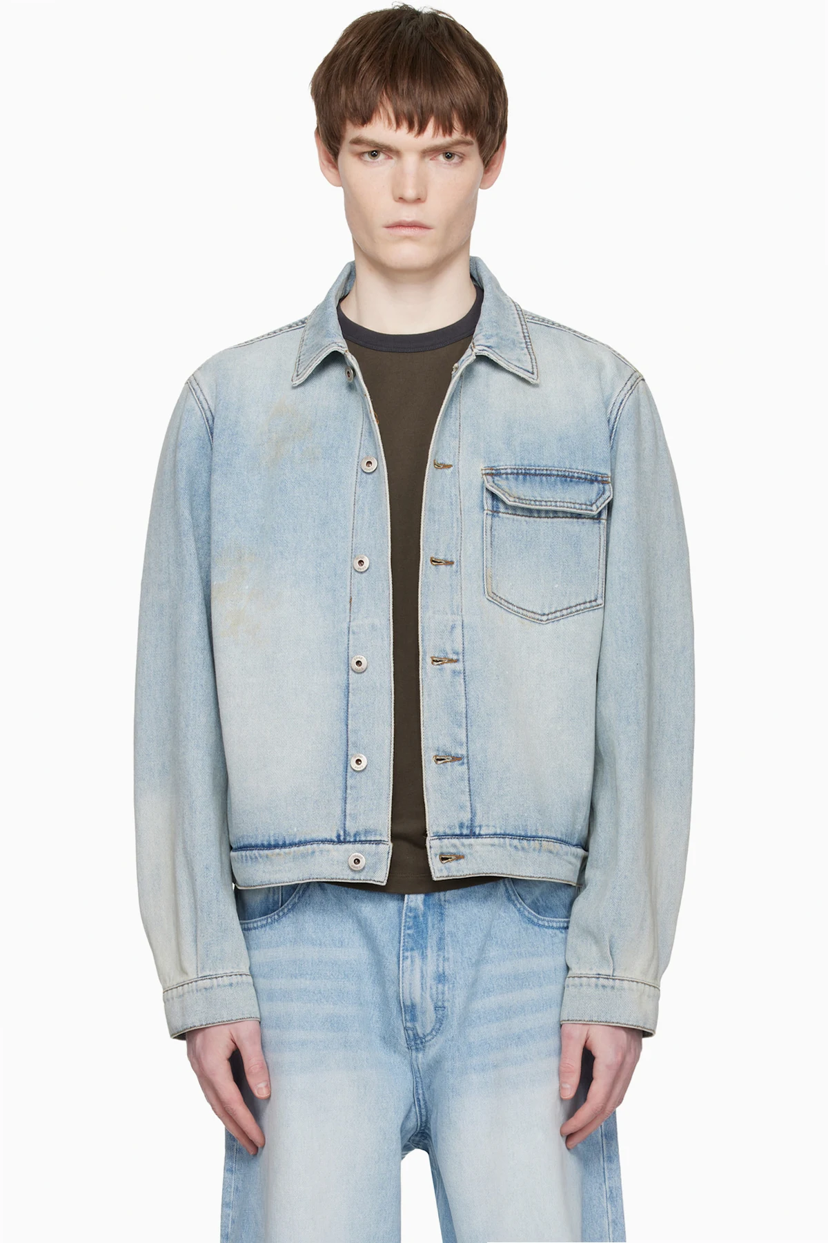Blue Riosell One Pocket Trucket Denim Jacket